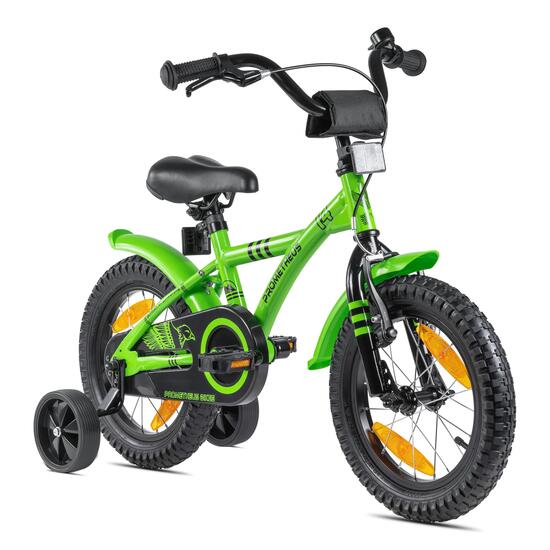 Vélo enfant 14 pouces dès 3 ans, rétropédalage + roulettes – HAWK