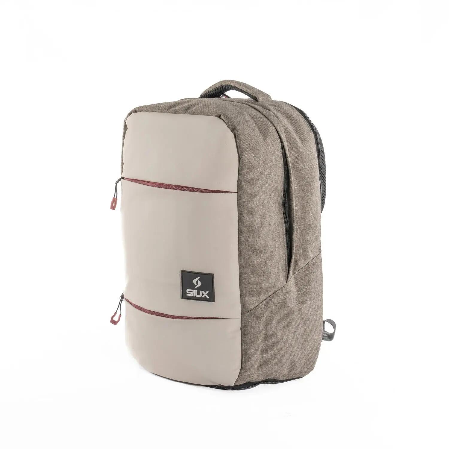 SIUX Trail Grey | Padel backpack with large capacity and functional compartments 5/6
