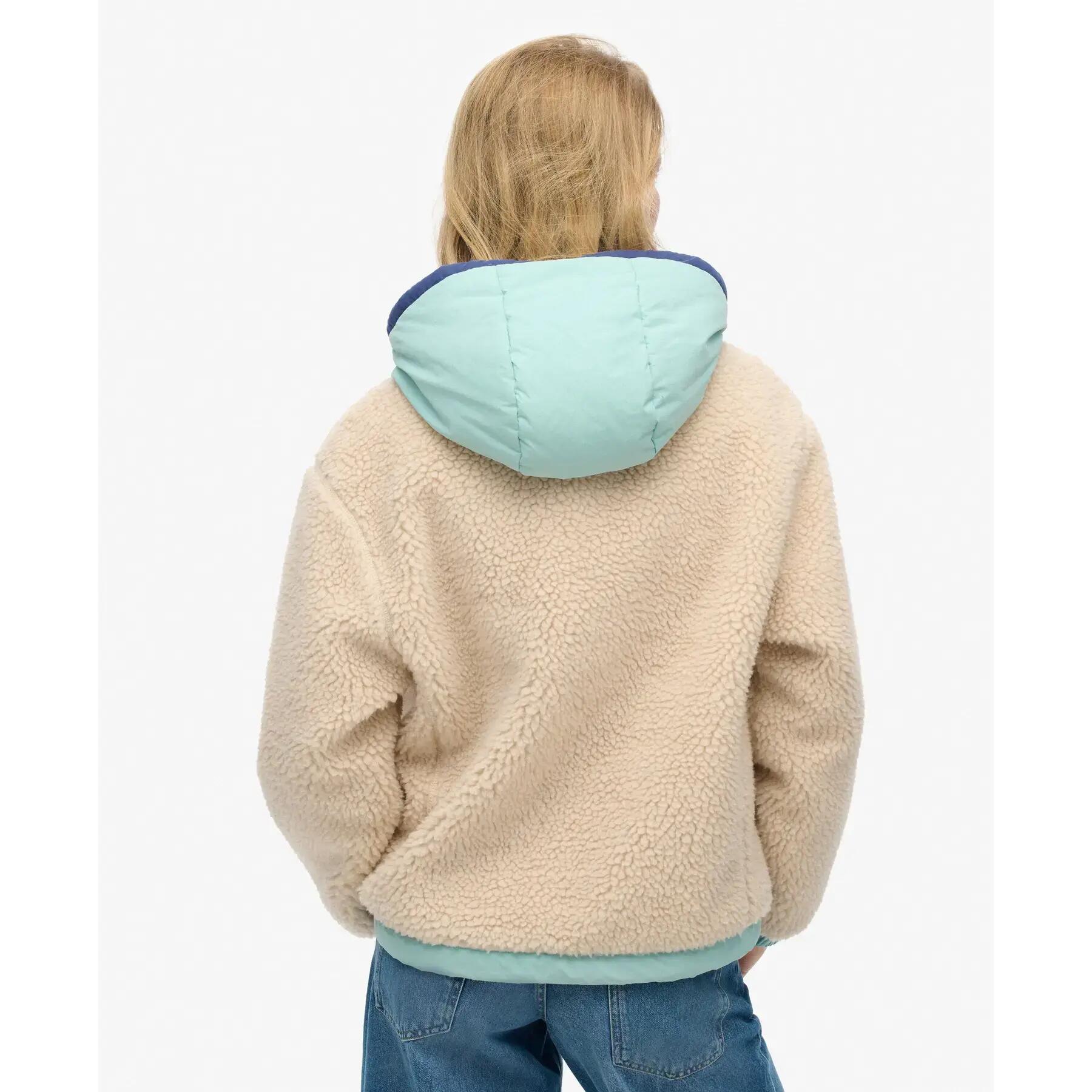 Damski polar sherpa z kapturem Superdry Vintage 4/7