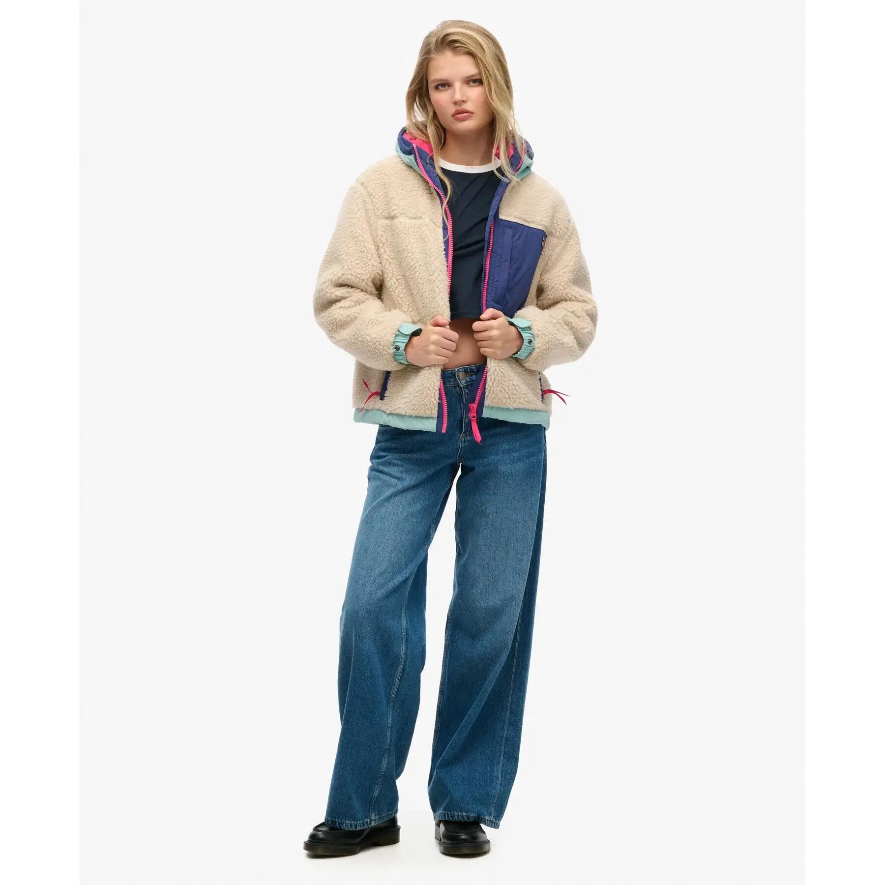 Damski polar sherpa z kapturem Superdry Vintage 2/7
