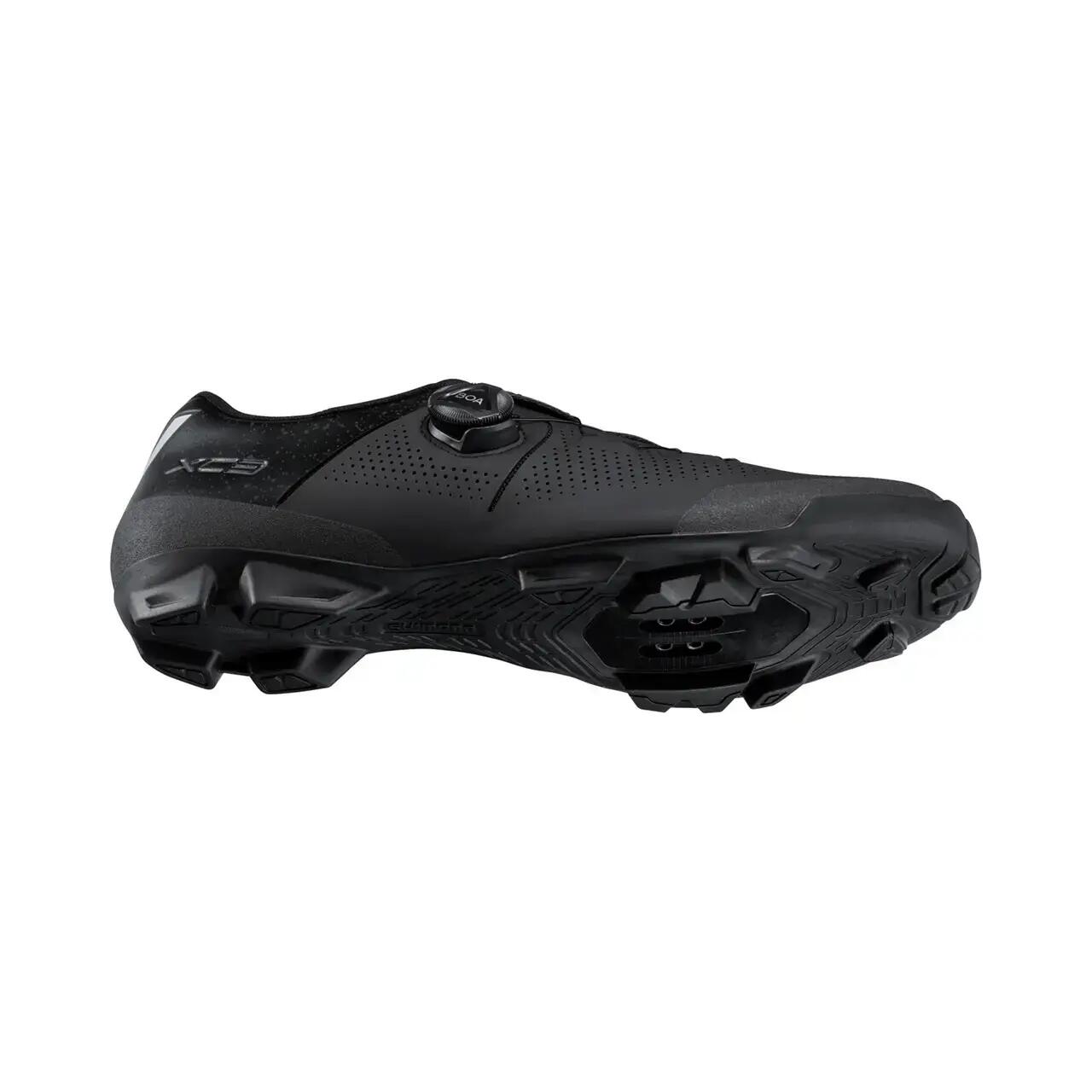 Buty rowerowe XC302 wide do rowerów górskich, czarne 6/6