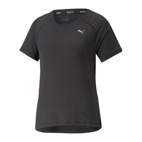 T-shirt Puma Run Cloudspun Ss Tee W, Zwart, Dames