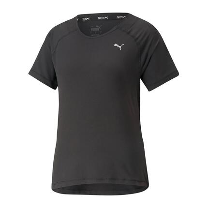 T-shirt Puma Run Cloudspun Ss Tee W, Zwart, Dames