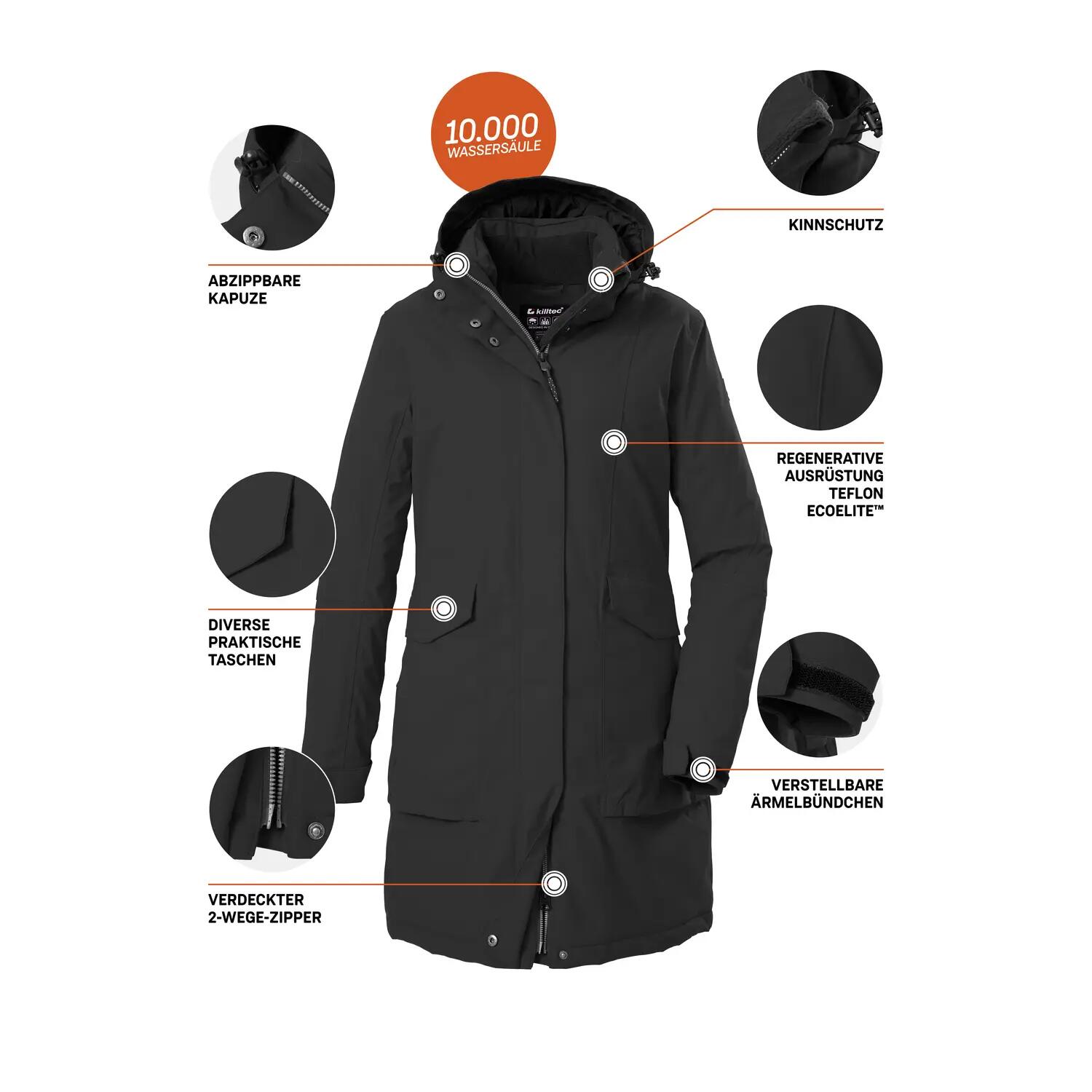 Damen Parka Damen Funktionsparka 10/11