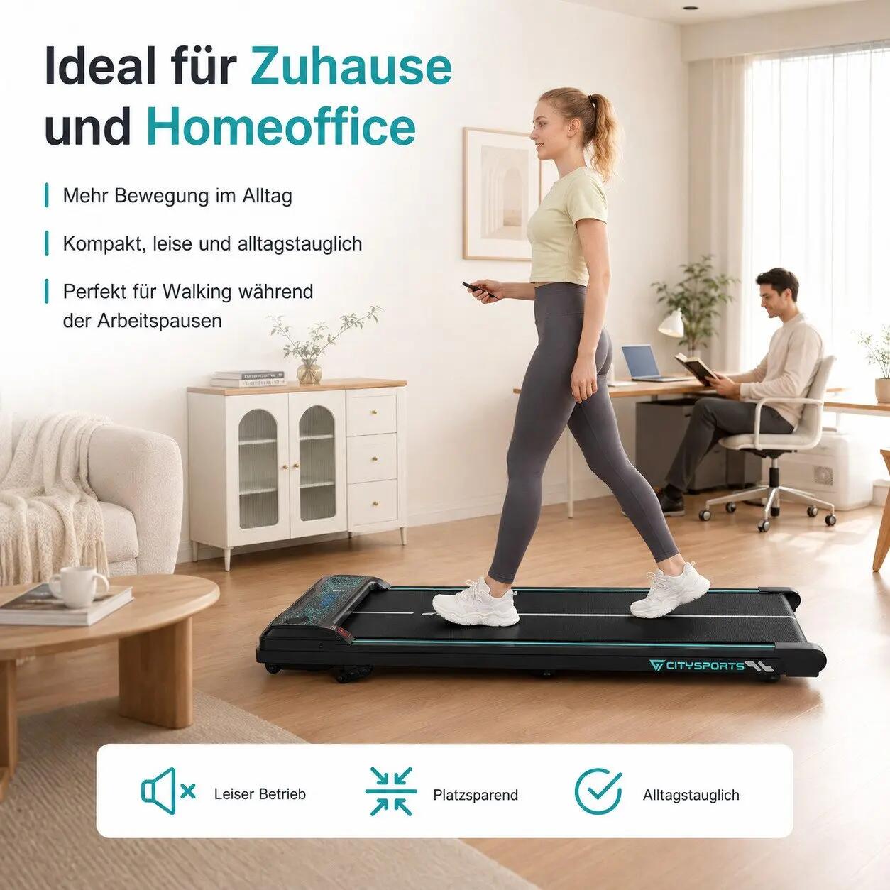Bežecký pás na chôdzu, sklon až do 14 % – 3 polohy, 6,0 km/h, Bluetooth 4/6