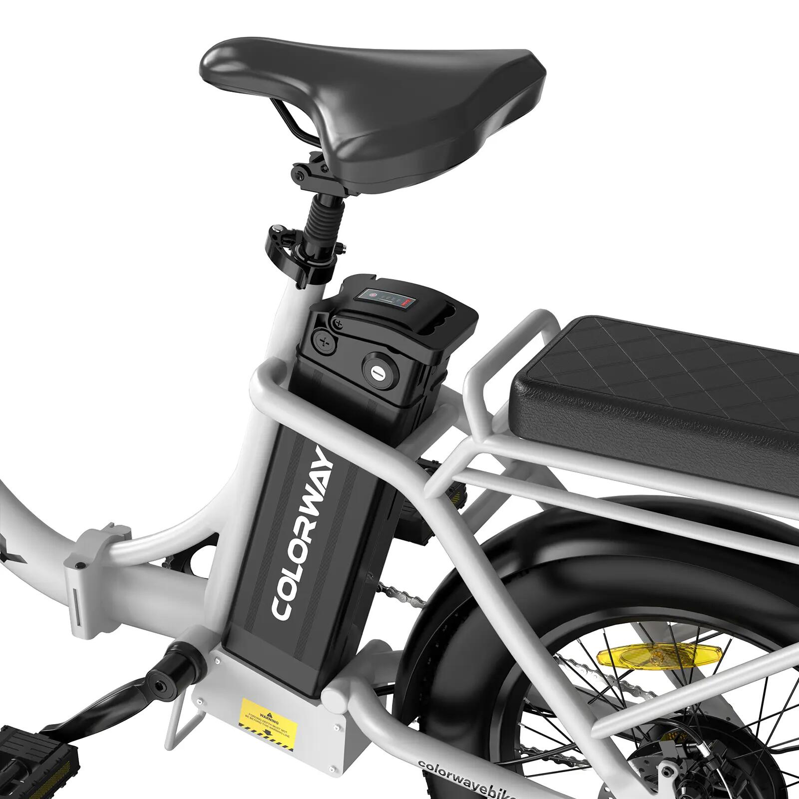 Skladací Elektrický Bicykel 20" 432Wh 60 km Pneumatiky 20×3.0 BK6MG 5/7