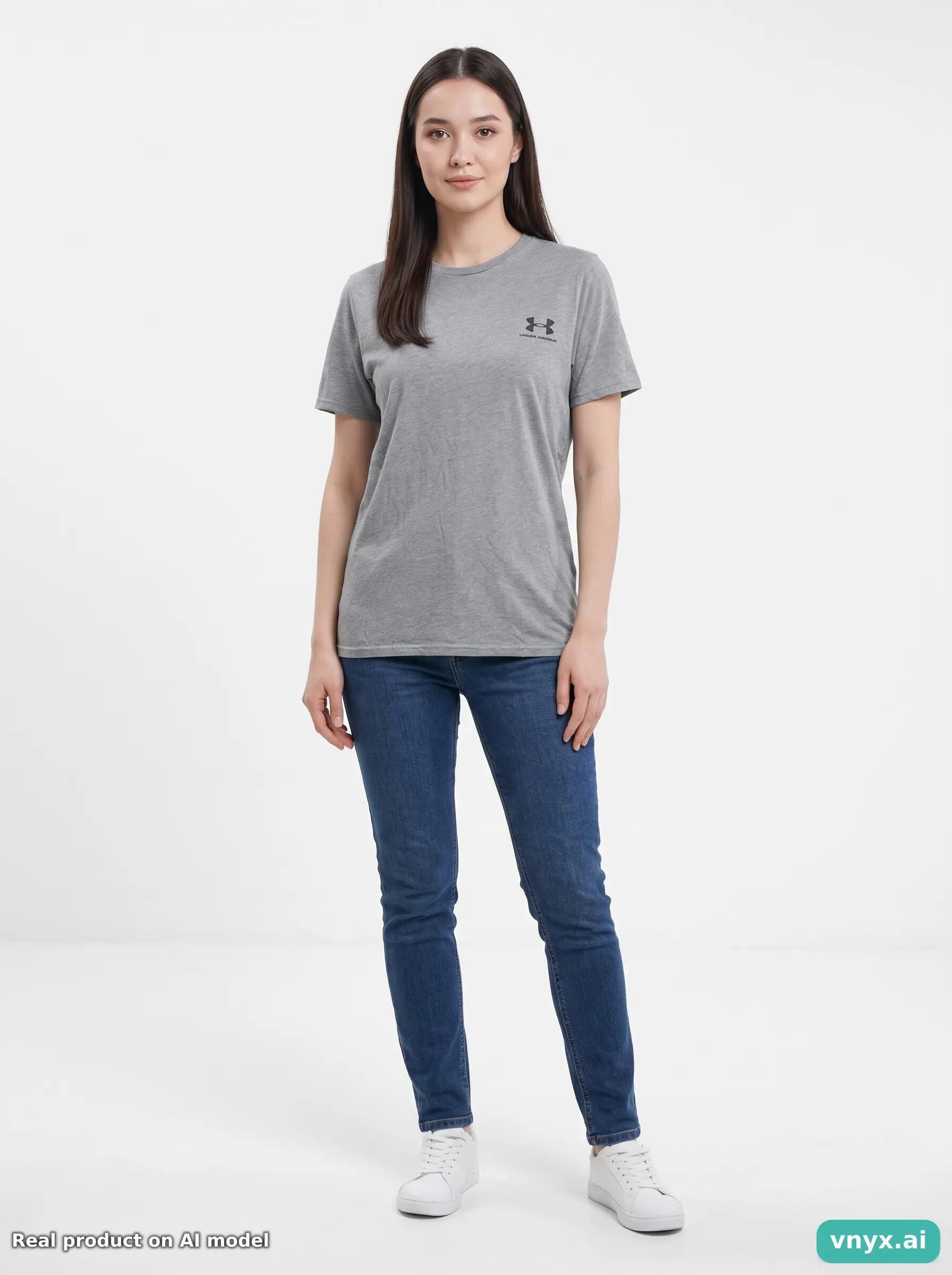 Second Life - Loose Under Armour T-Shirt in Grey 3/5