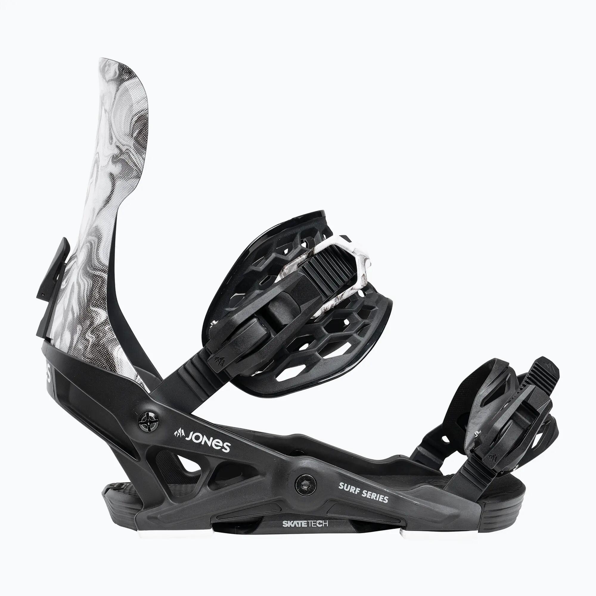 Fixazioni da snowboard Jones Meteorite Surf Series Grigie 2/7