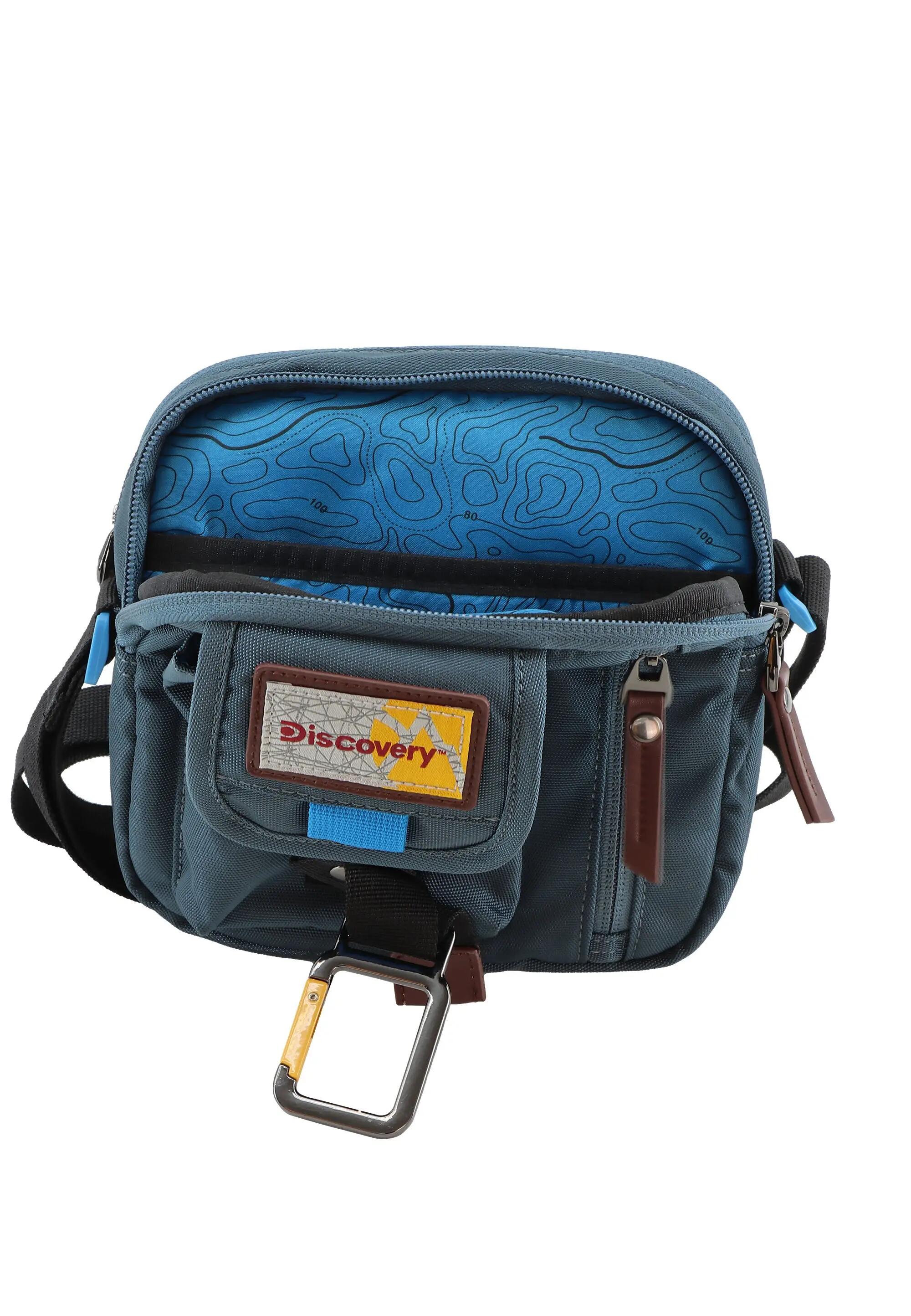 Bandolera fútbol hombre - Icon, 2 bolsillos, azul 6/7