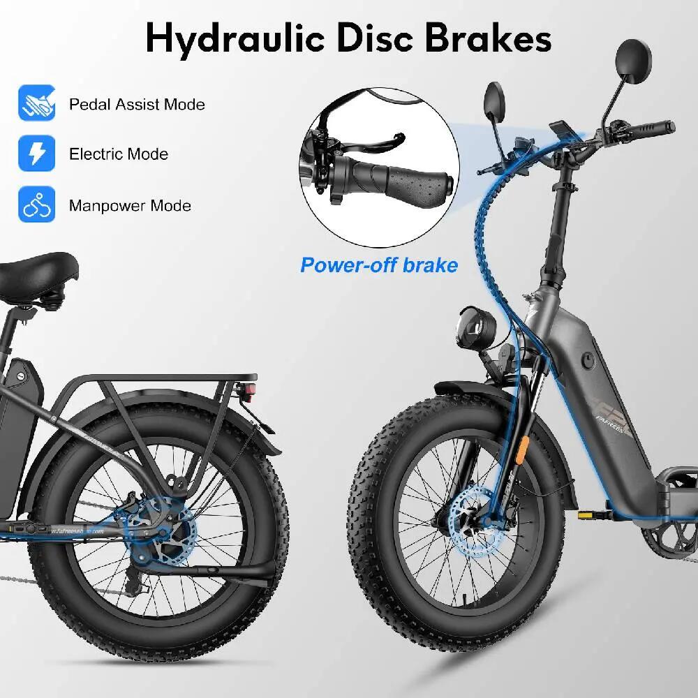Elektrický bicykel Fafrees FF20 Polar, motor 500 W, 48 V, 26,8 Ah, skladací 5/15