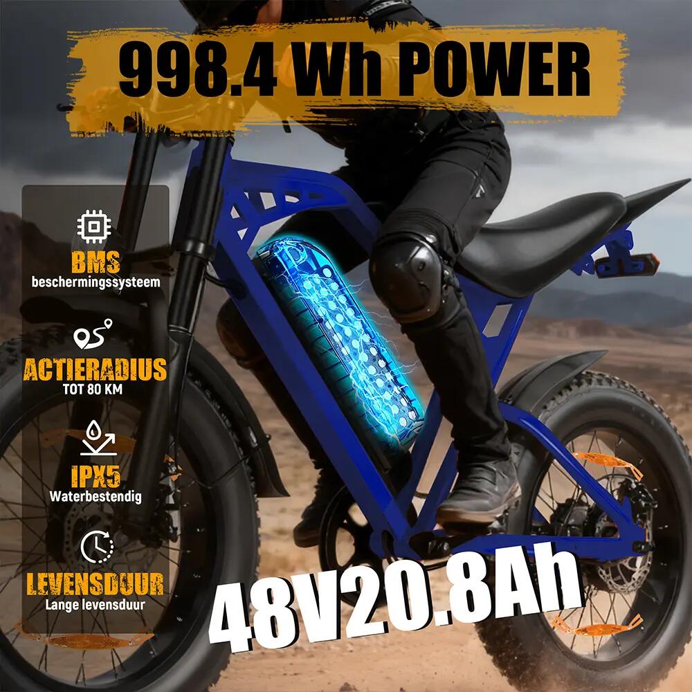 Elektrický bicykel Eskute V202 20" 250W motor 48V 20,8Ah 7 rýchlostí 4/9