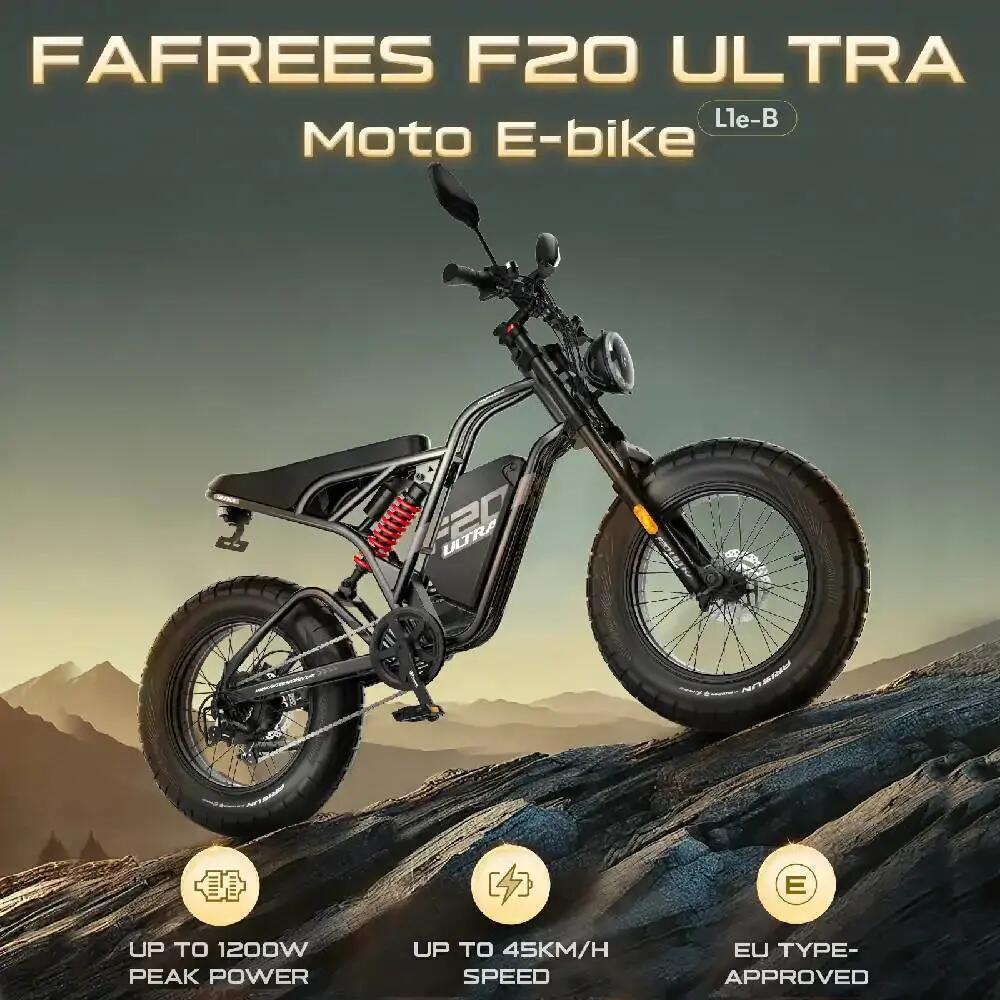 Elektrický bicykel Fafrees F20 Ultra, motor 750 W, 48 V, 25 Ah, 7 rýchlostí 9/15