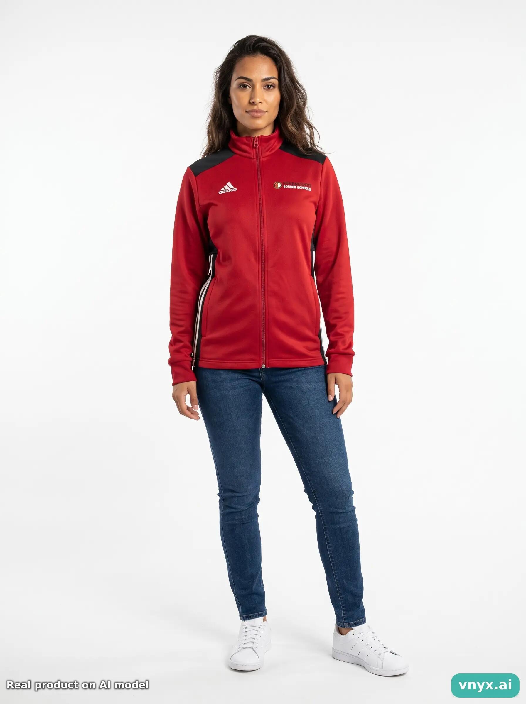 Second Life - Adidas Sports Jacket in Red size S 3/5