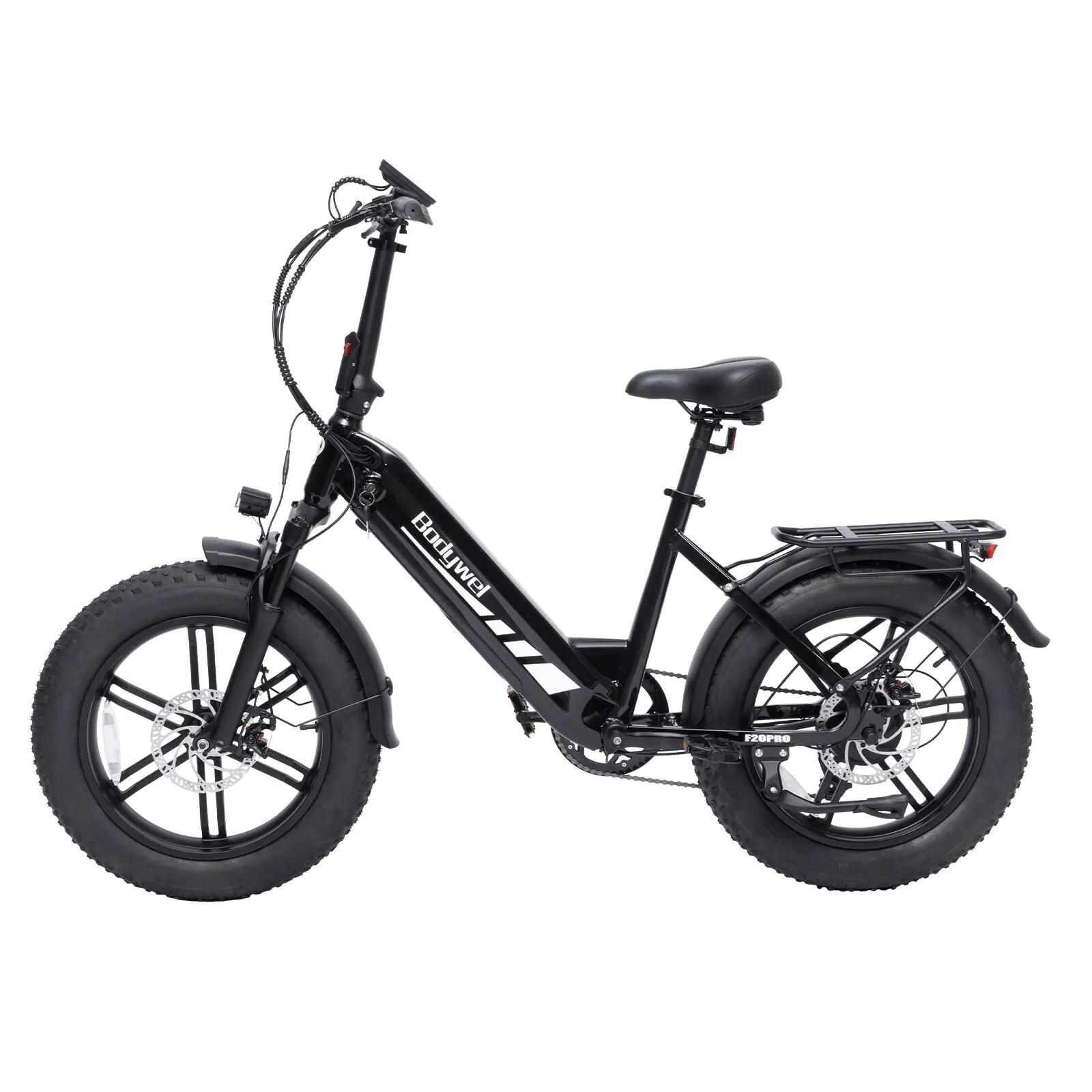 Bodywel F20PRO Skladací elektrický bicykel 20palcov široké pneumatiky BAFANG 250 3/3