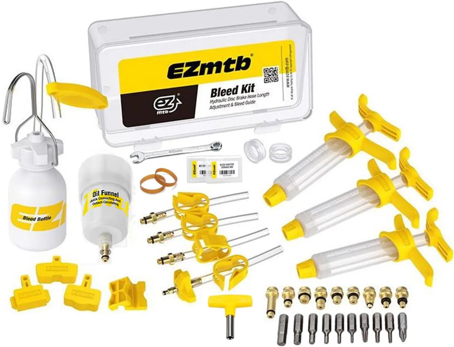 Kit de purge EZ MTB Pro pour freins hydrauliques 1/4