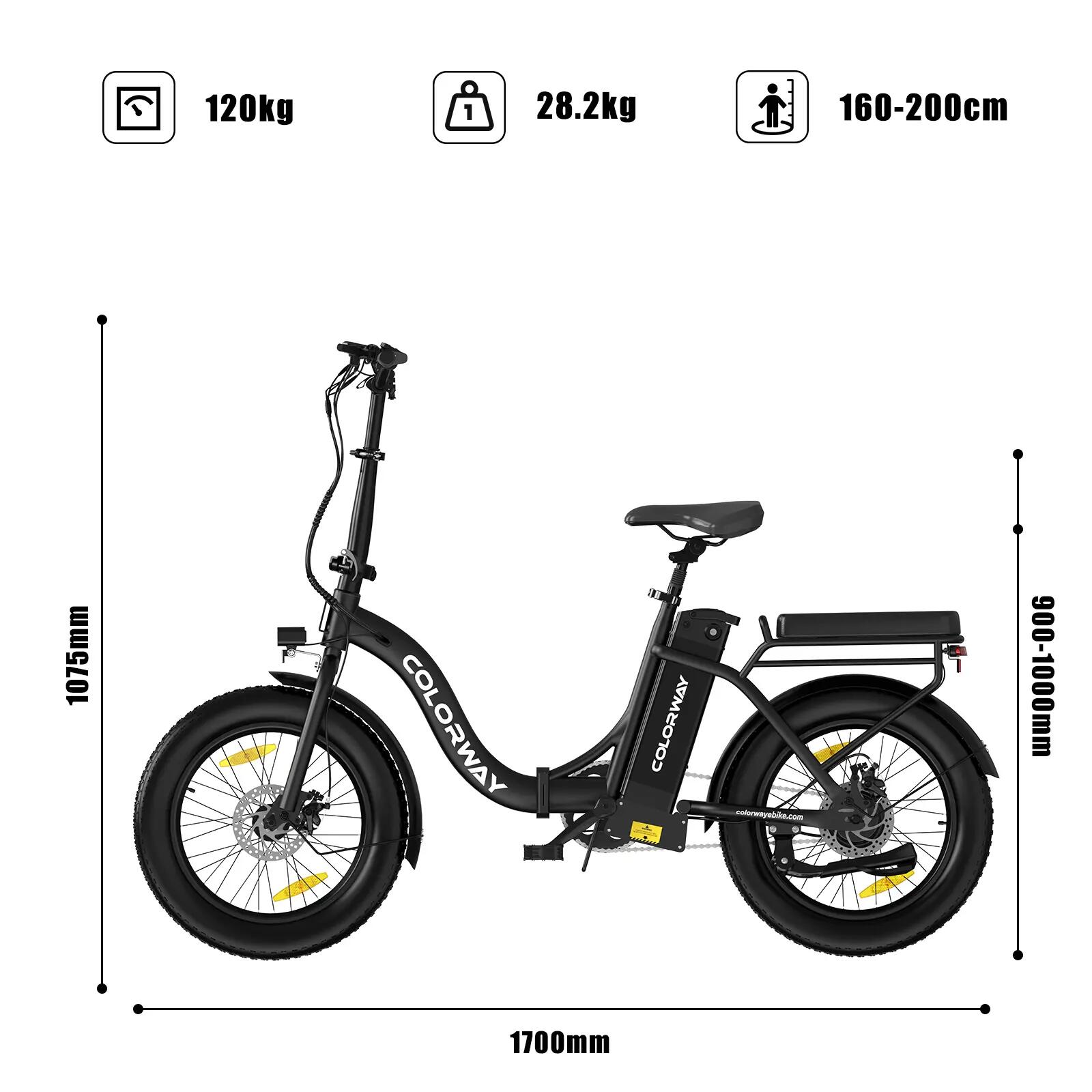 Skladací Elektrický Bicykel 20" 432Wh 60 km Pneumatiky 20×3.0 BK6MG 2/6