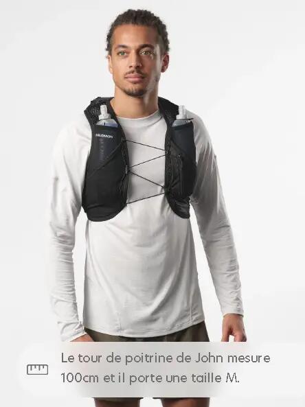 Sac à Dos de Trail / Running Salomon Active Skin 8 Set S Noir 3/7