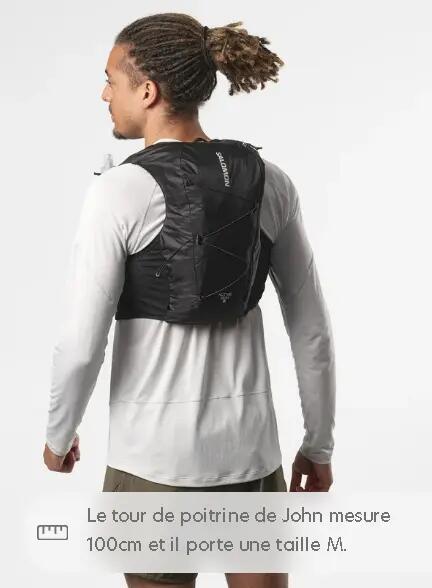 Sac à Dos de Trail / Running Salomon Active Skin 8 Set S Noir 2/7