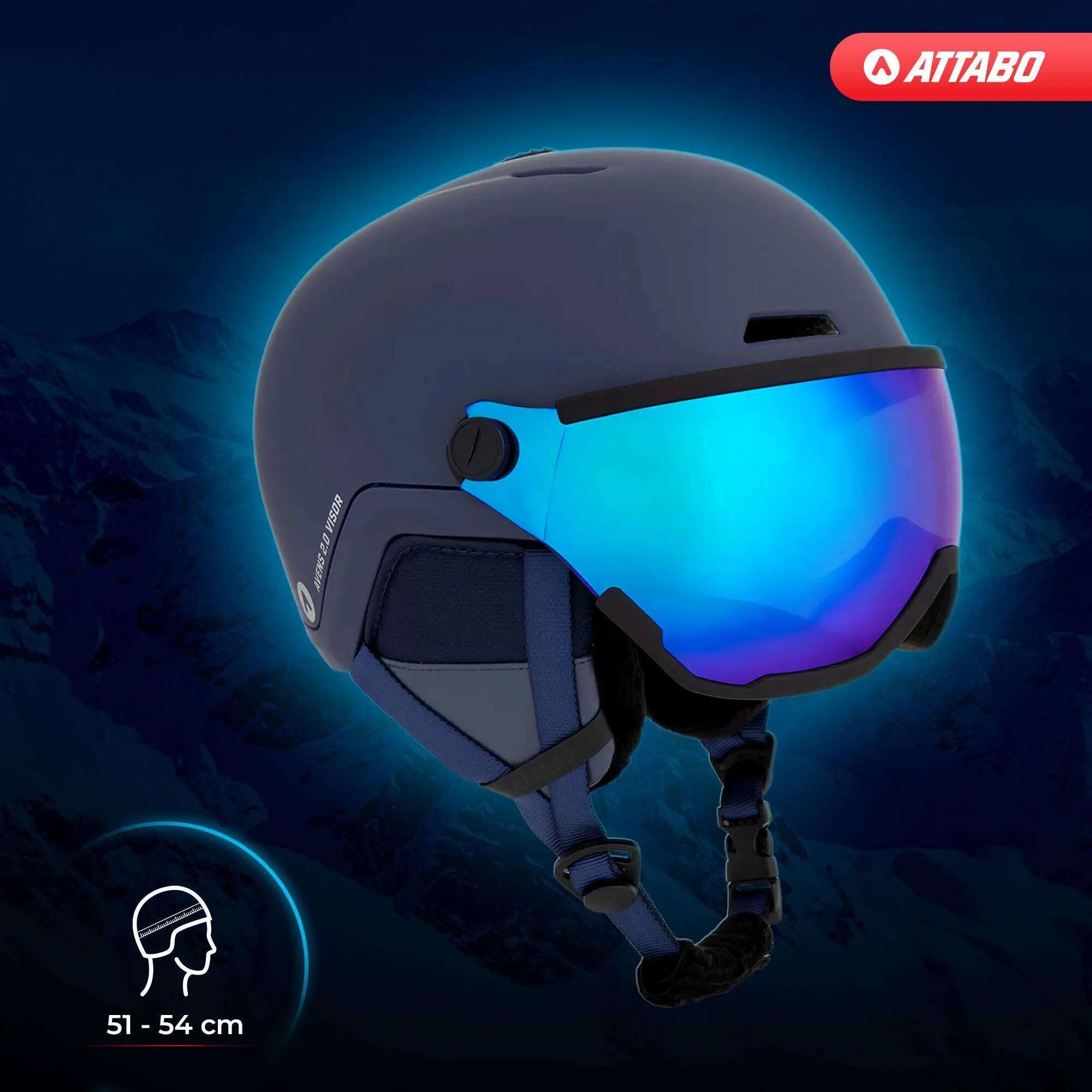 Dětská lyžařská helma se štítem ATTABO Avens 2.0 Jr Visor 2/7