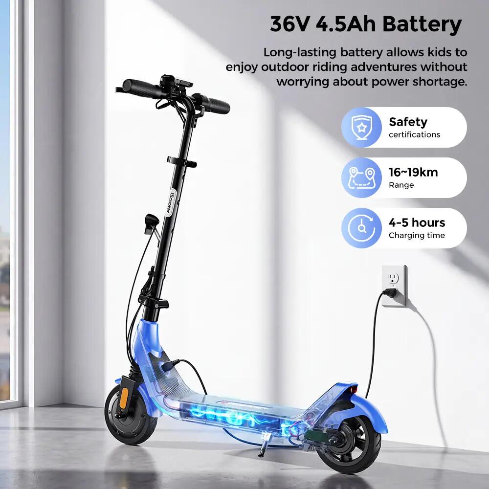 iscooter iK5LR elektrická kolobežka, 300W, 36V 4,5Ah batéria 9/11
