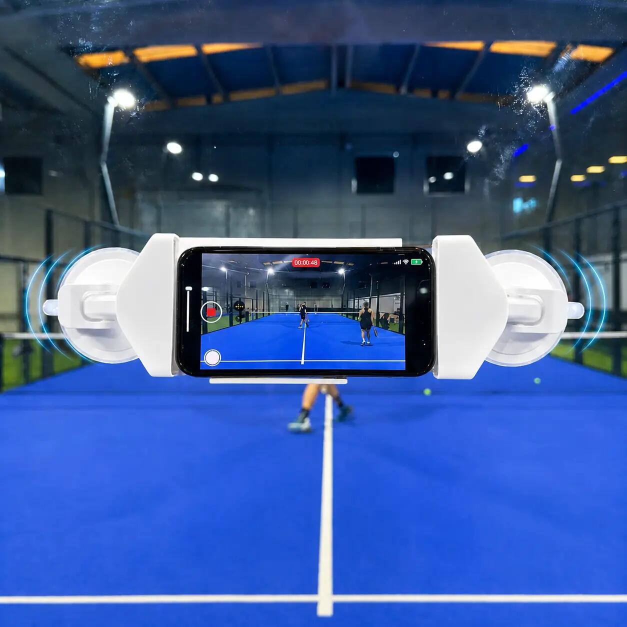 Padel-Handyhalterung mit kabellosem Laden + Hülle 3/6