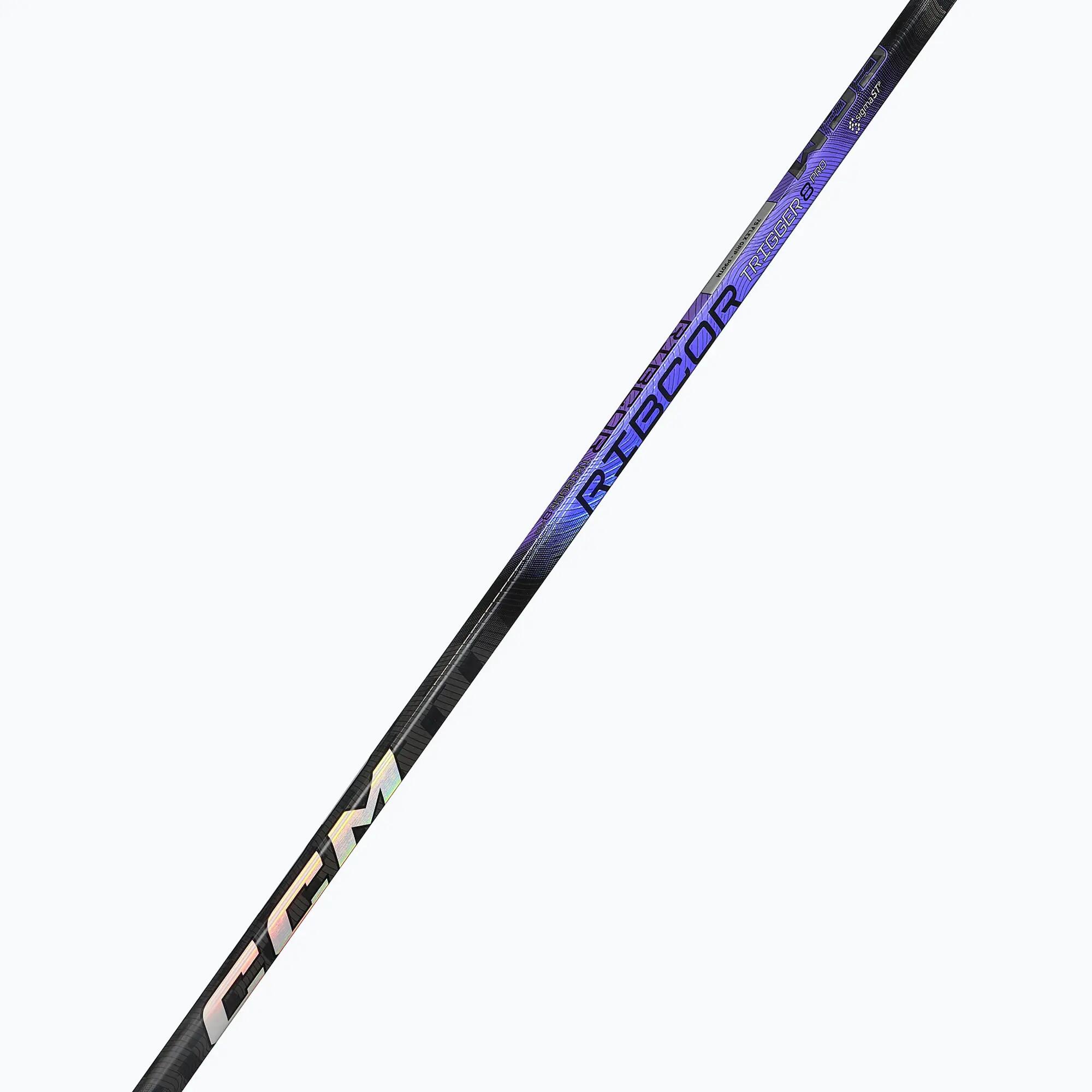 Crosă compozită de hochei CCM Ribcor Trigger 8 Pro Senior, neagră – L 5/7