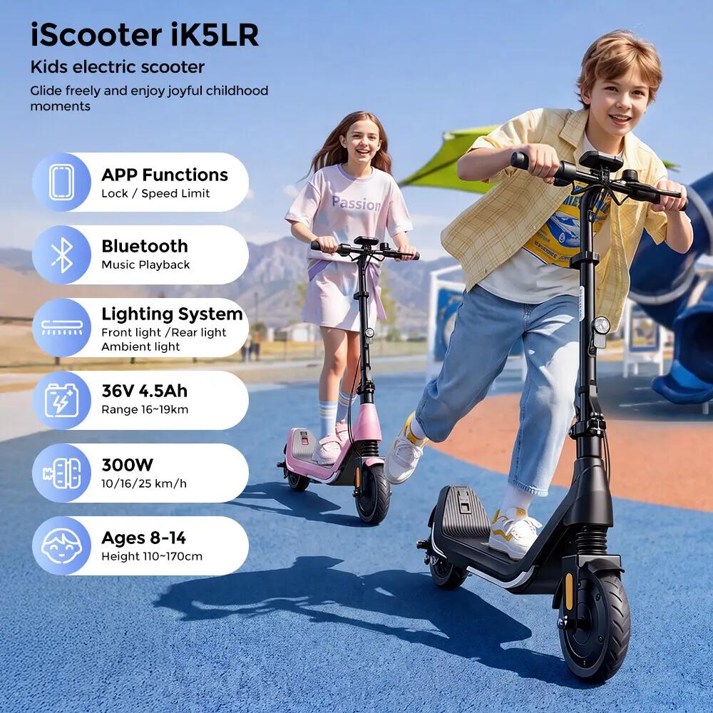 iscooter iK5LR elektrická kolobežka, 300W, 36V 4,5Ah batéria 3/11