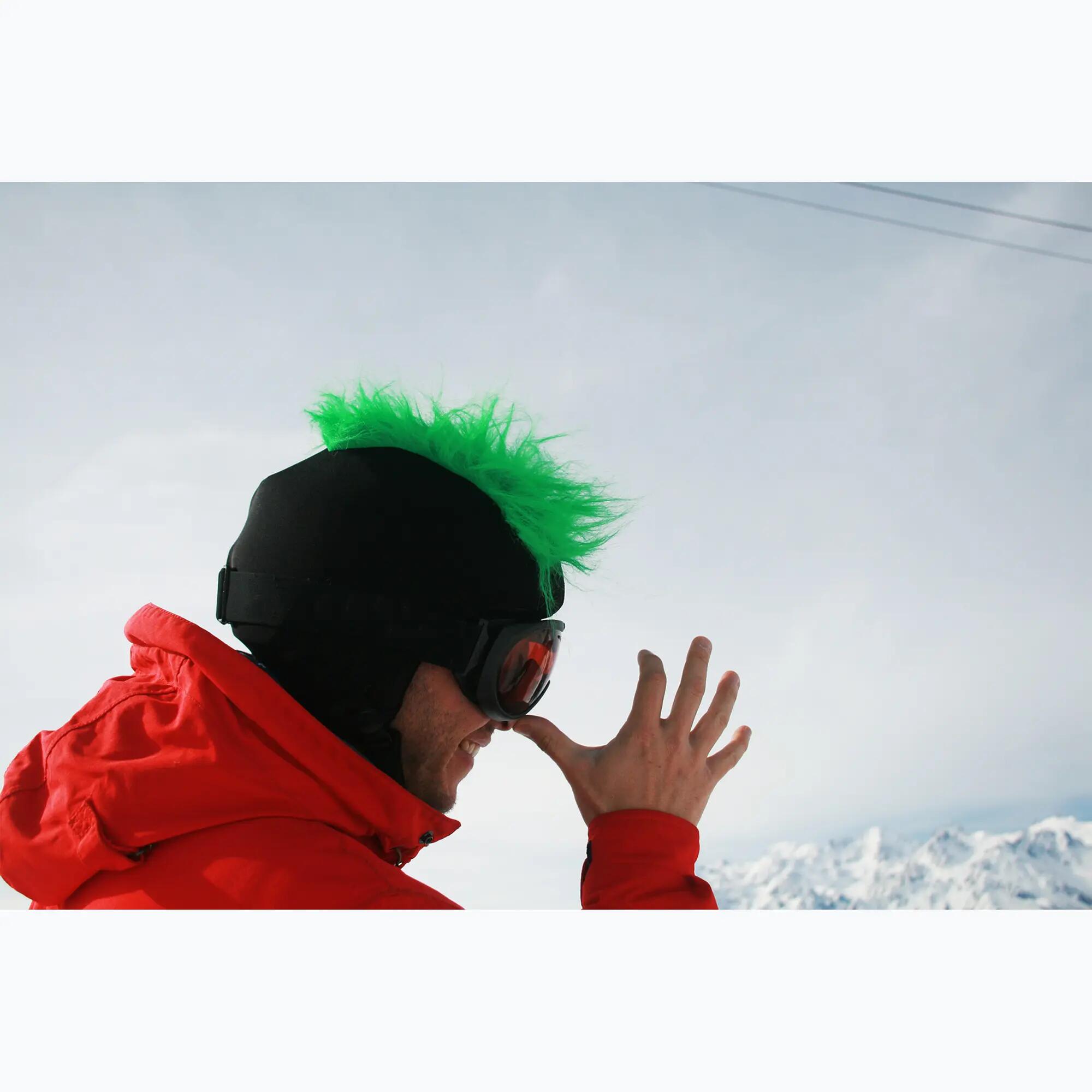 Housse de casque fantaisie-Coolcasc-Furry Green-Taille unique 7/7