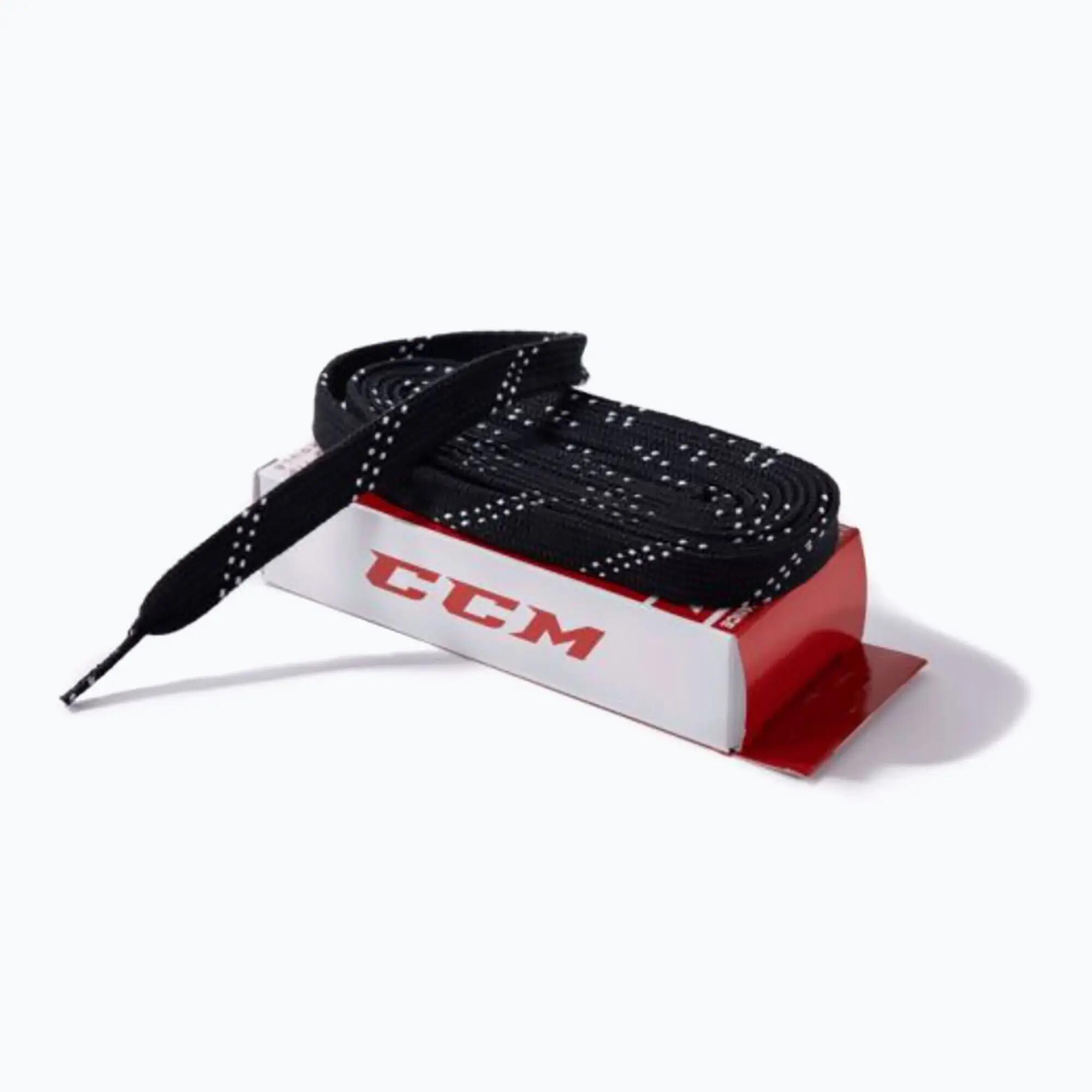 CCM Proline Wide Bk 244 96" schwarze Eishockey-Schnürsenkel 1/2