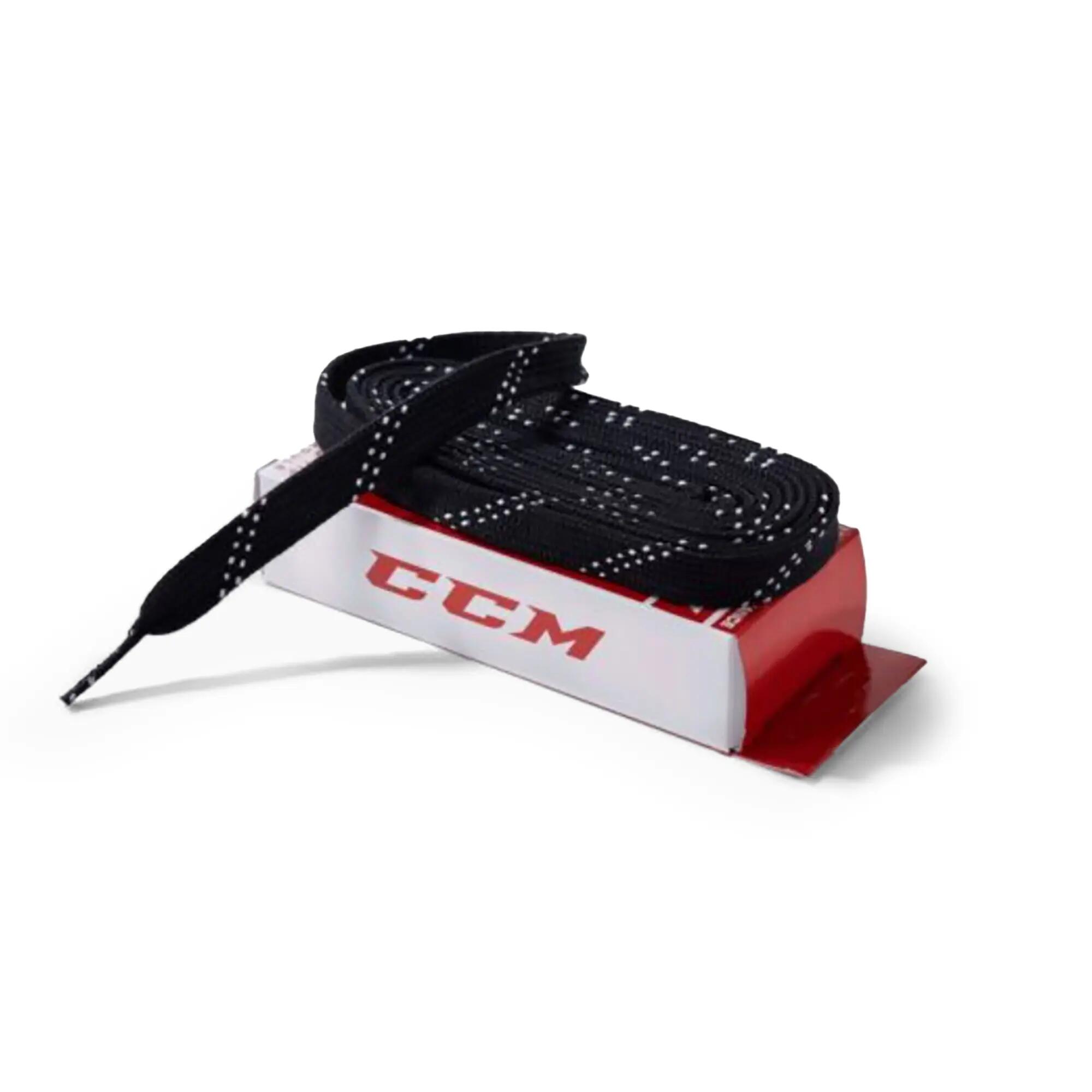 CCM Proline Wide Bk 244 96" schwarze Eishockey-Schnürsenkel 2/2