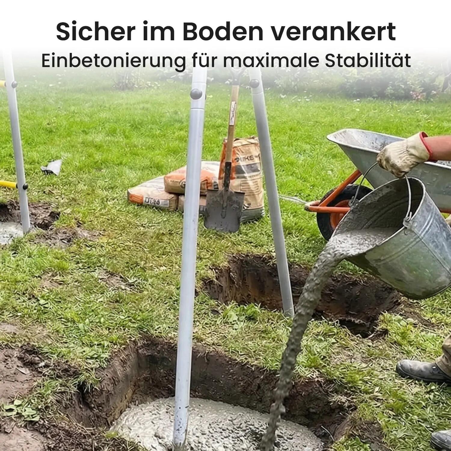 Outdoor-Klettergerüst - erweiterbar - GardenMaxx G3 - grau-gelb 6/9