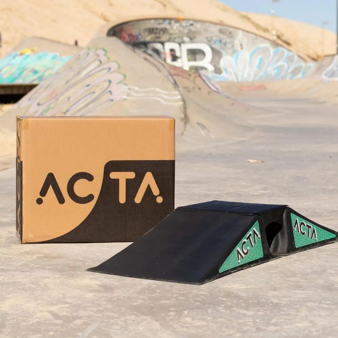 Rampa de Skate para Crianças  - Mini Rampa para Trottinette Freestyle, BMX, 8/10