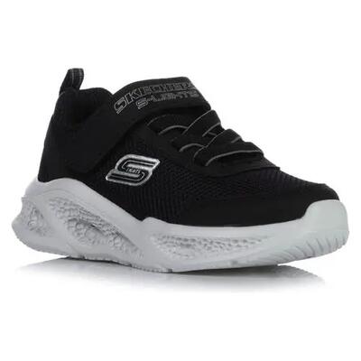 Skechers kinderen skechers meteor-lights sneakers zwart / zwart / grijs
