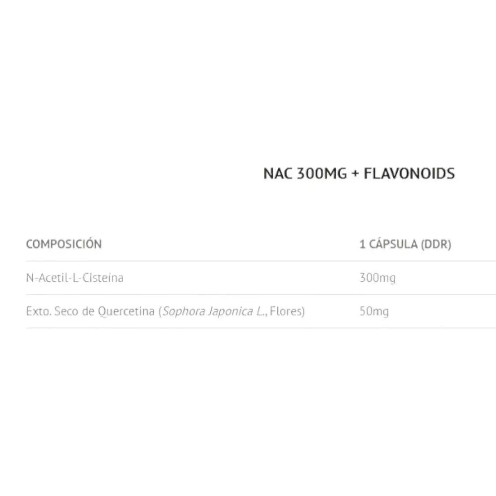 Suplemento antioxidante - NAC e quercetina - 120 cápsulas - 300 mg 2/2