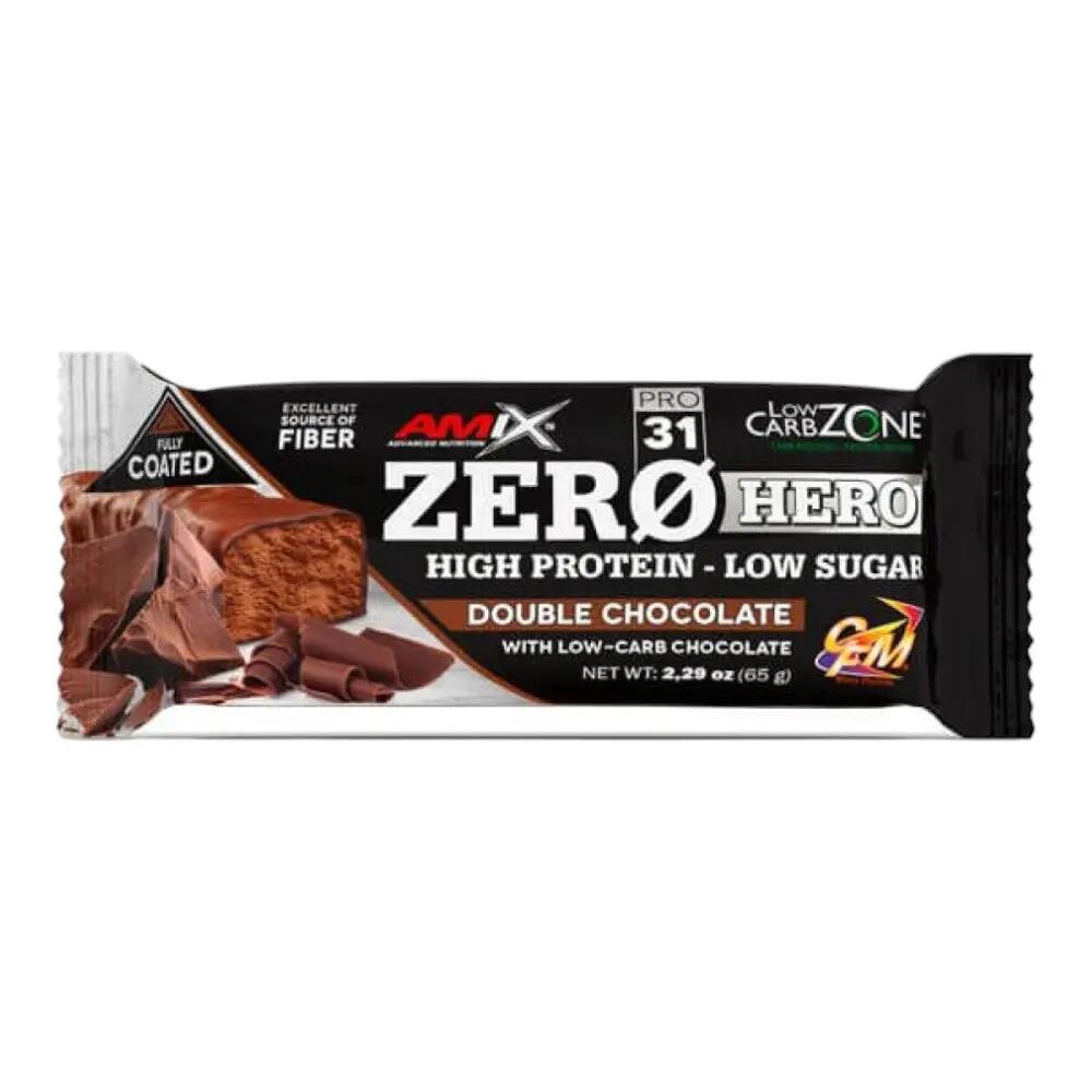 Barrita proteica Zero Hero 31% - 0,9 g azúcar - Chocolate coco 5/5