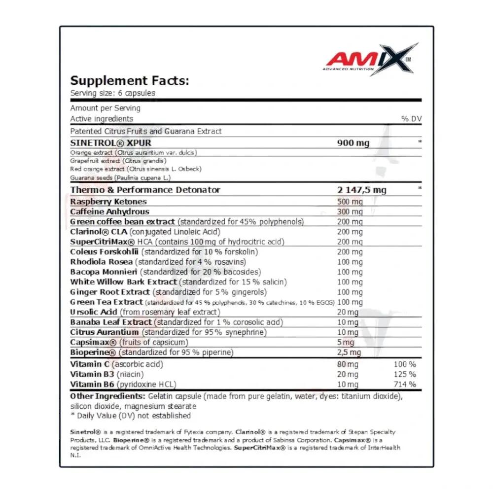 Detonatrol Fat Burning - 90 termo kapslí Amix Muscle Core 2/4