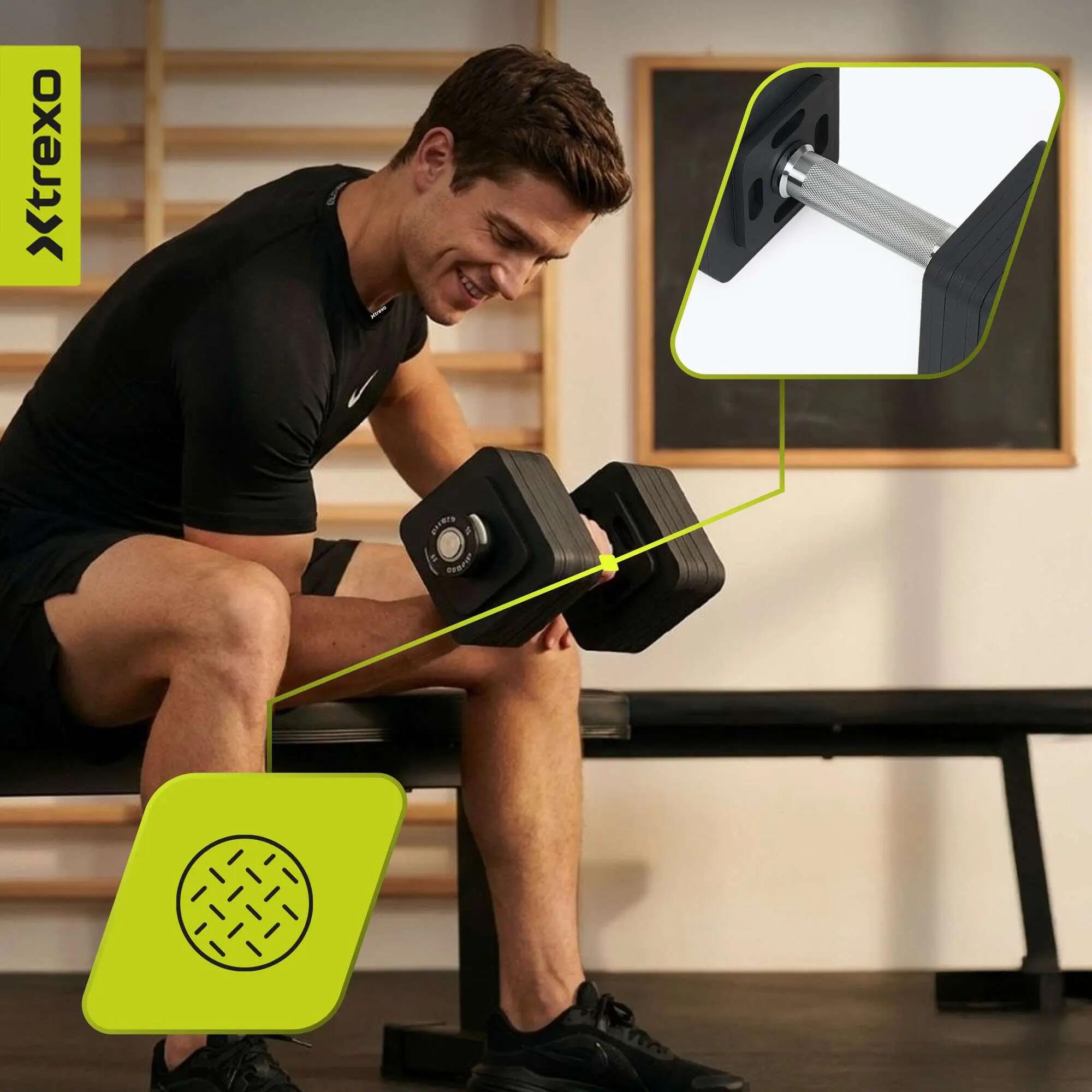 Verstelbare dumbbell XTREXO 7/8