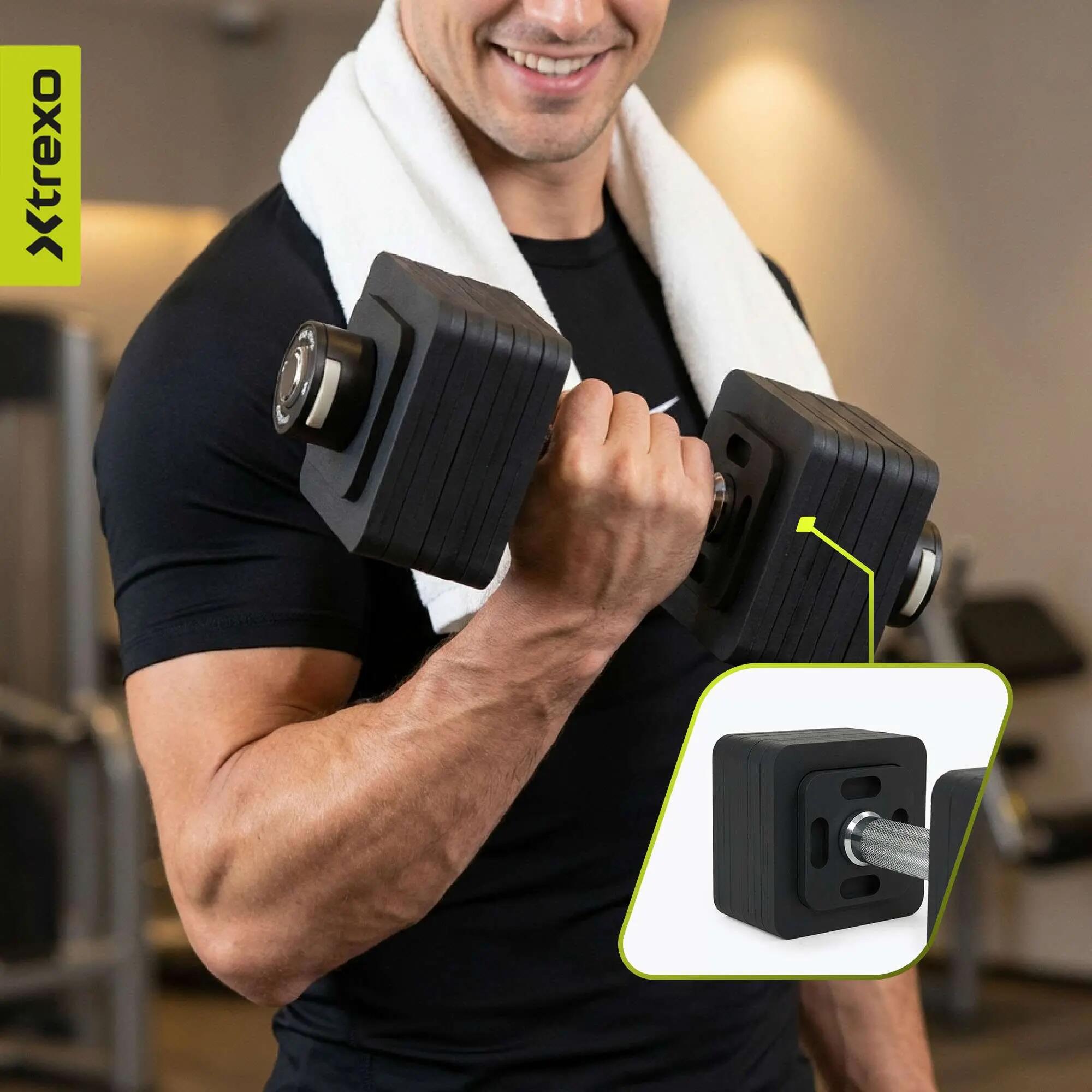 Verstelbare dumbbell XTREXO 6/8