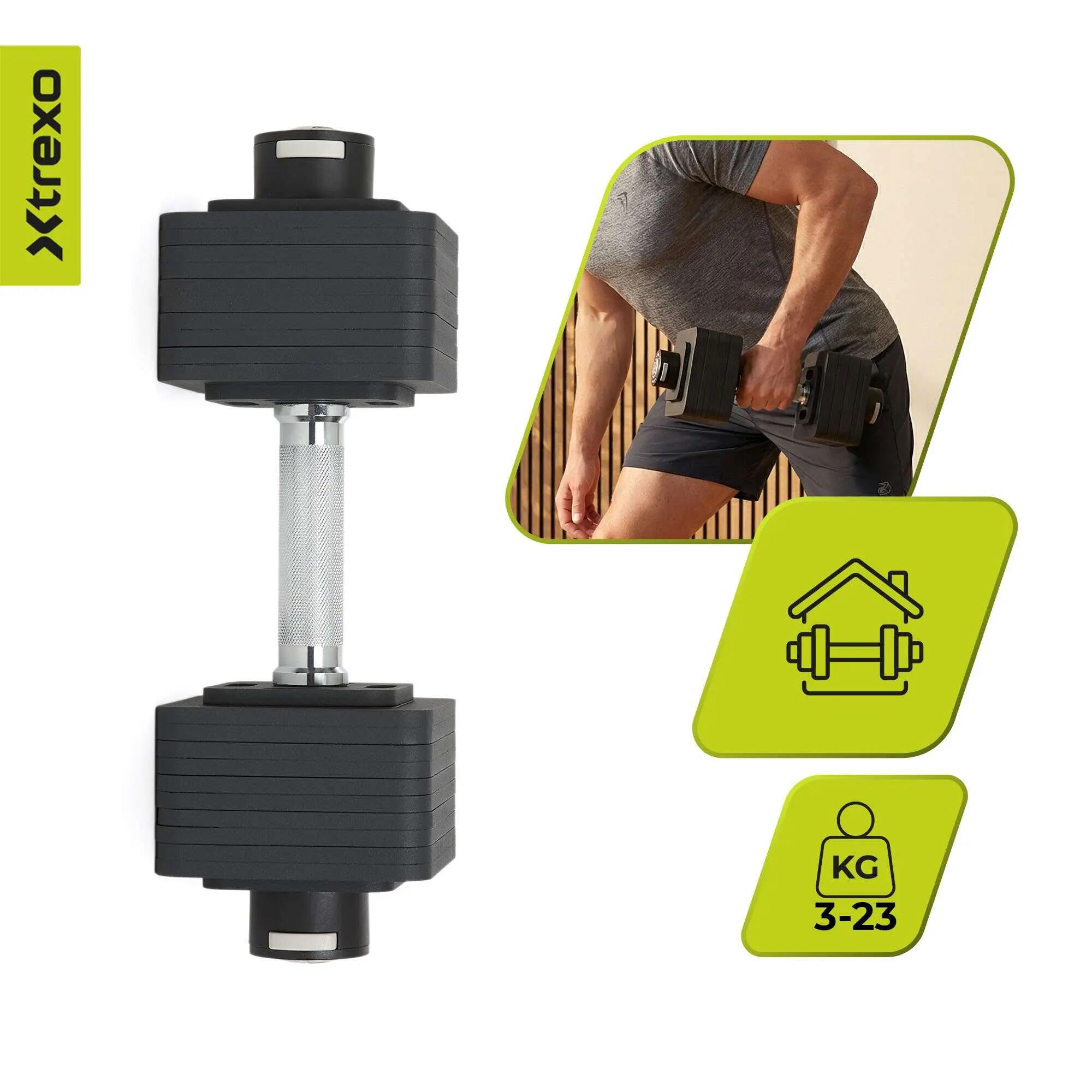 Verstelbare dumbbell XTREXO 4/8