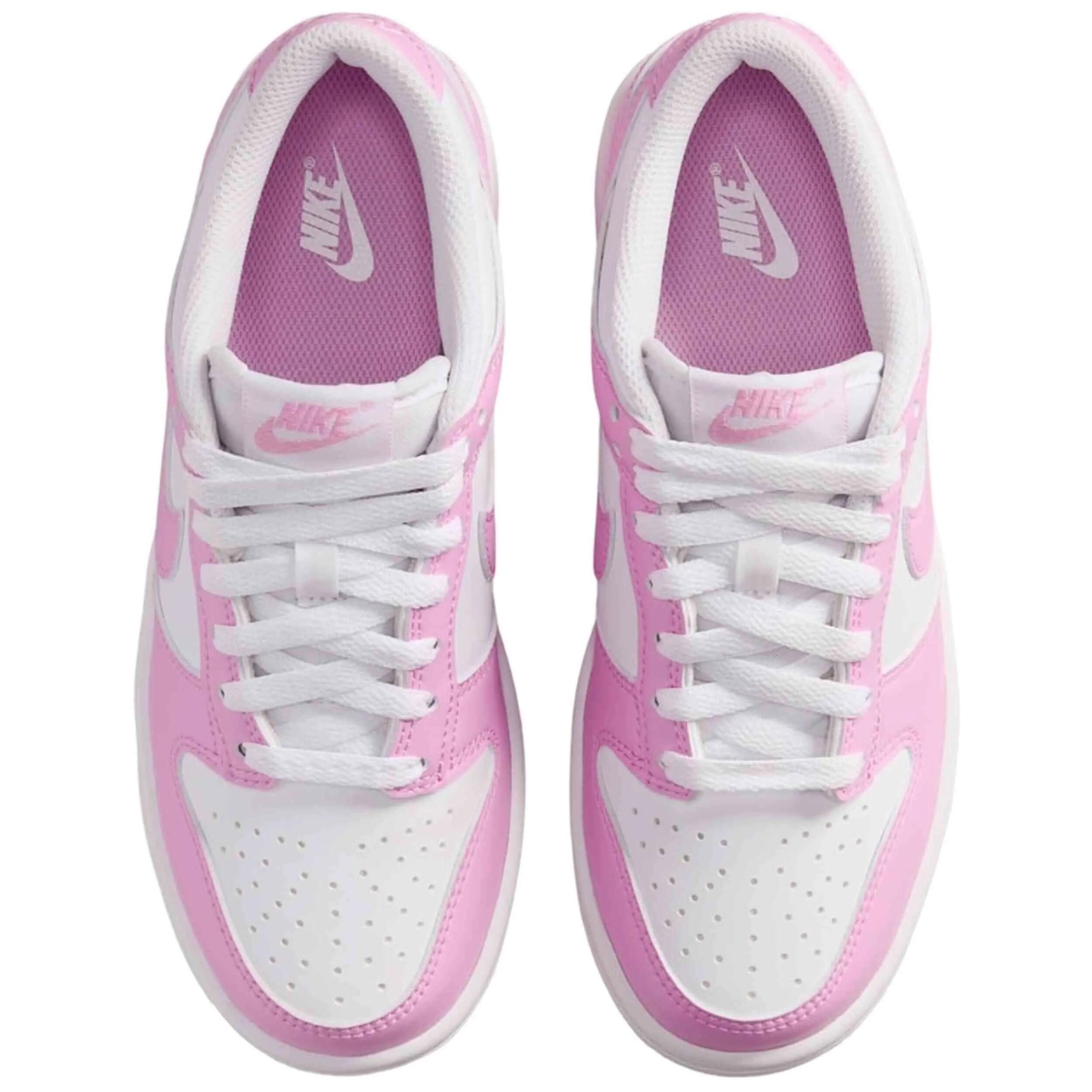 Nike Dunk Low White Pink Rise (GS) 4/5
