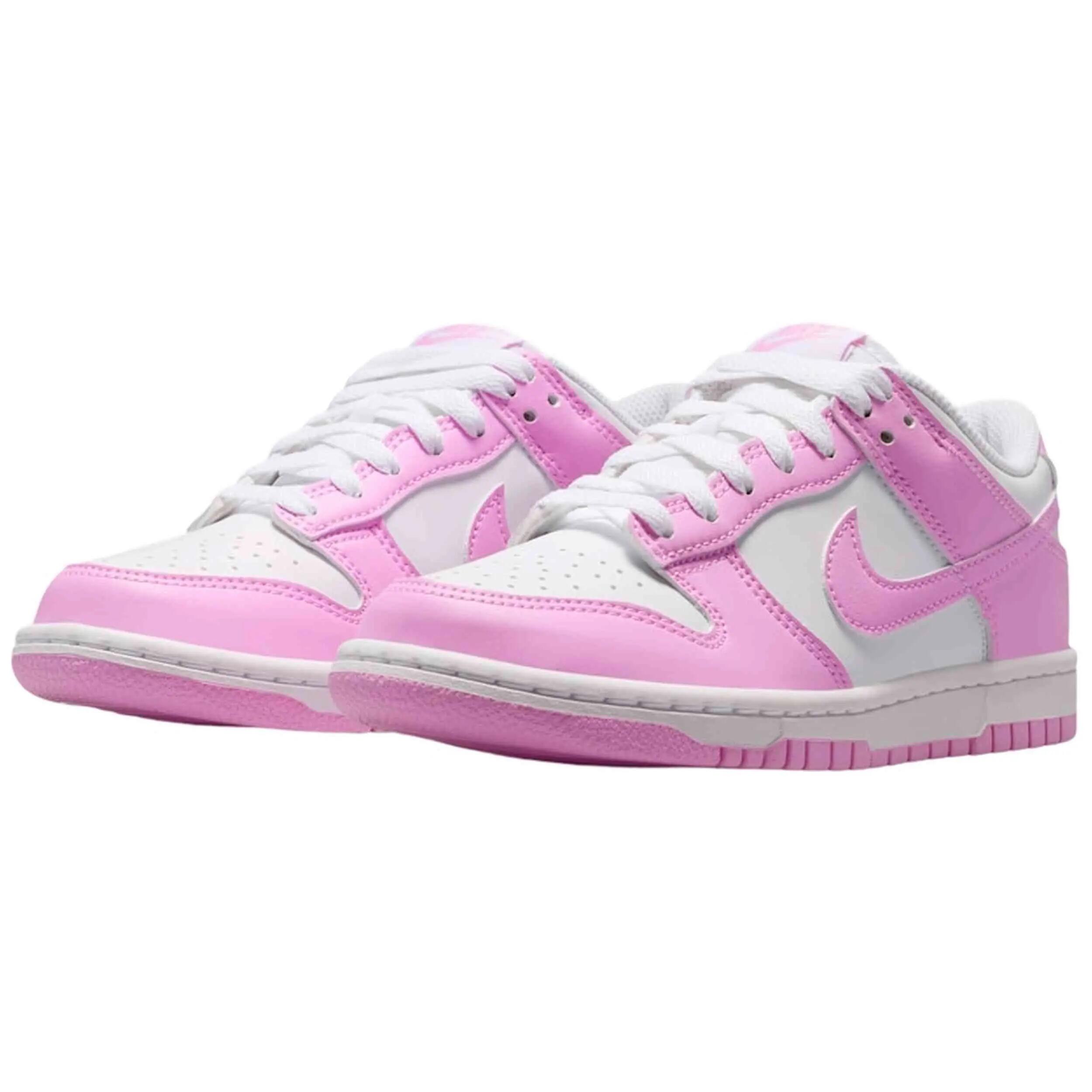 Nike Dunk Low White Pink Rise (GS) 3/5