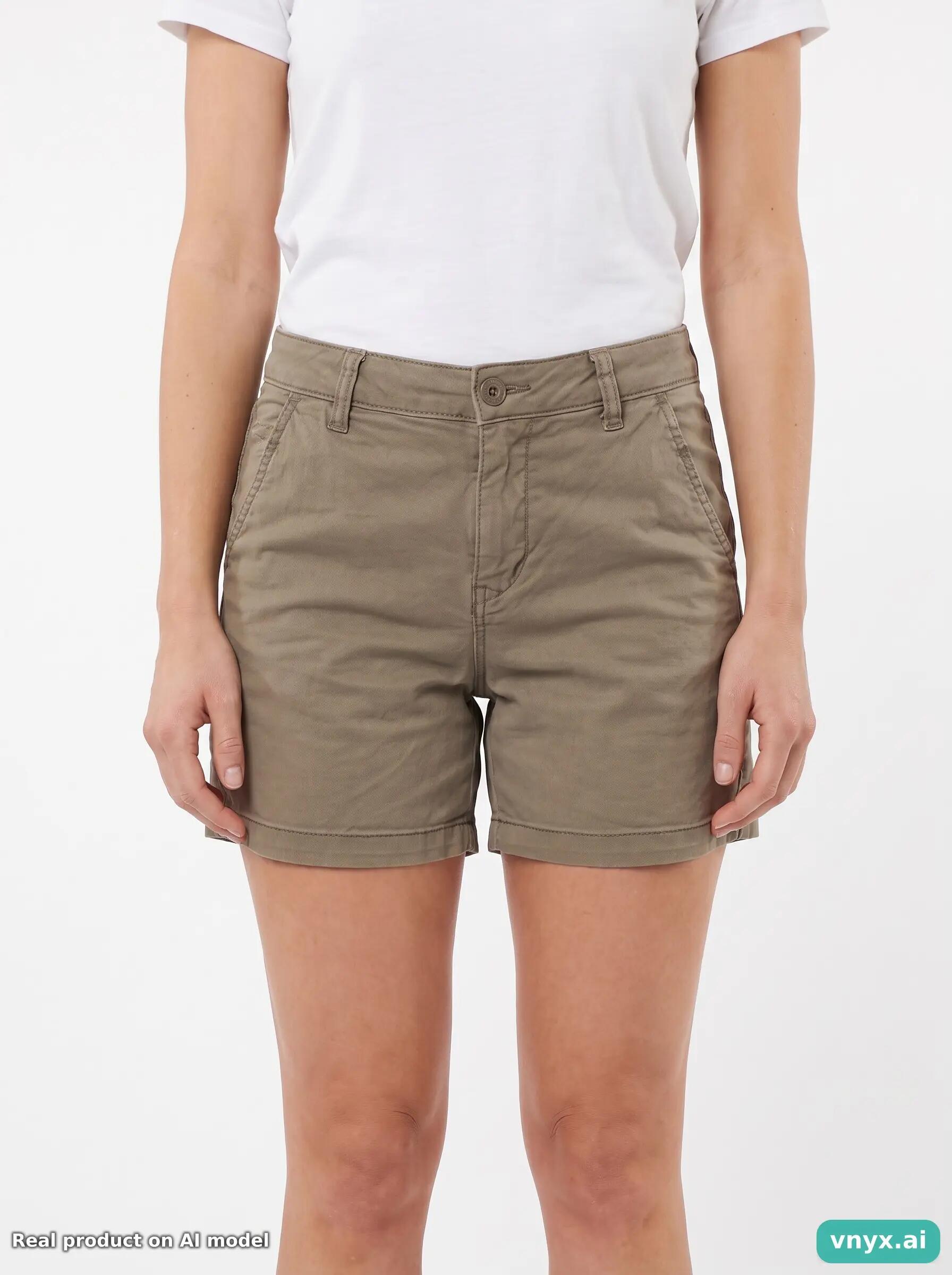 Second Life - Vintage Le Temps Des Cerises Khaki Shorts Women W25 5/5