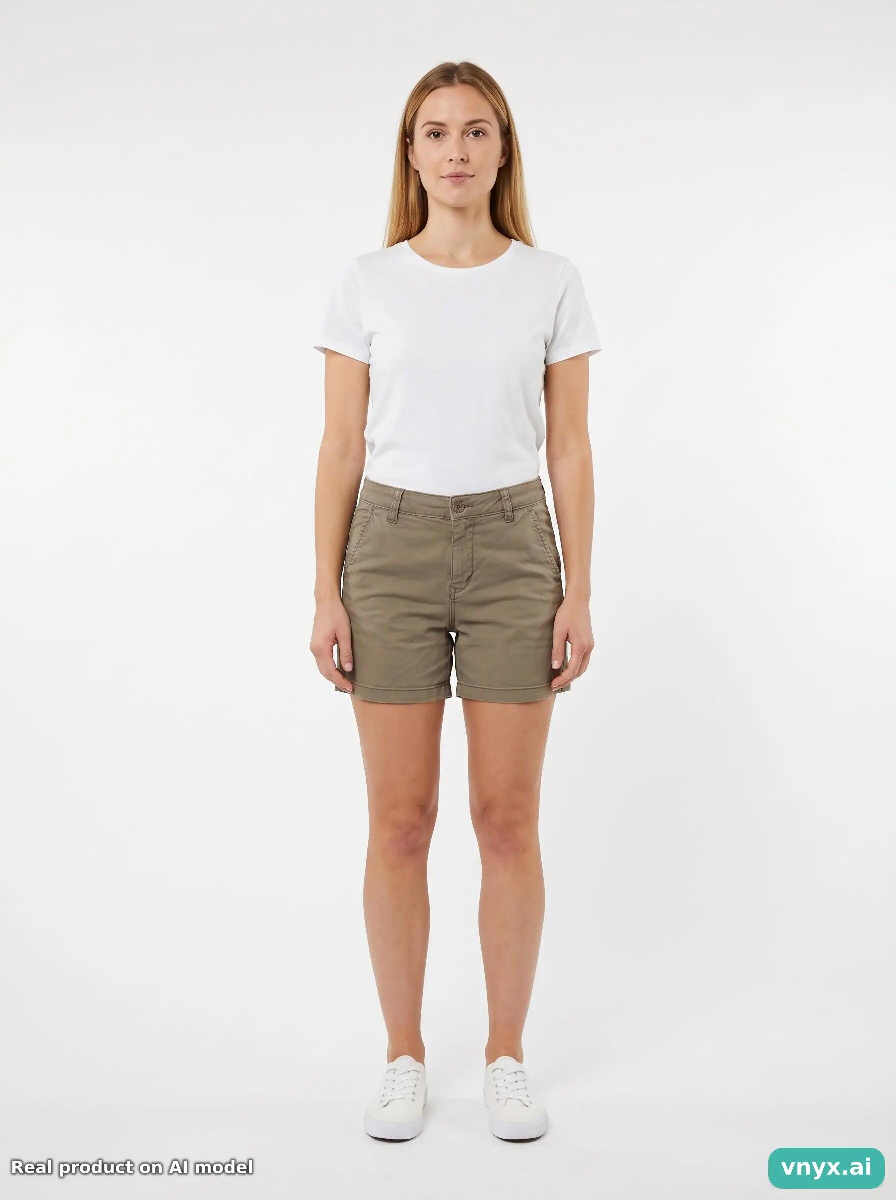 Second Life - Vintage Le Temps Des Cerises Khaki Shorts Women W25 3/5
