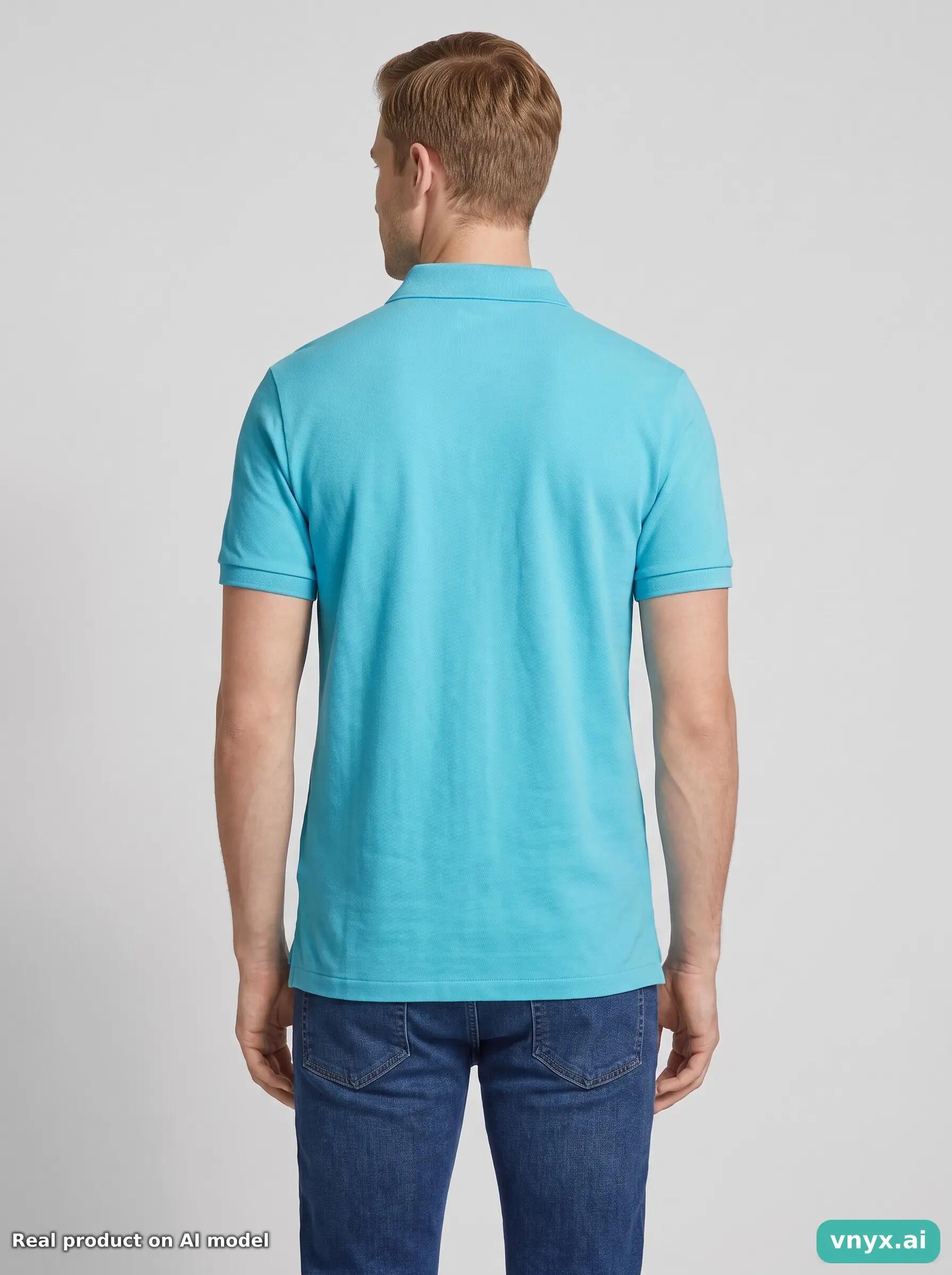 Second Life - Custom Slim Fit Polo Ralph Lauren Polo Shirt in Turquoise size M 2/5