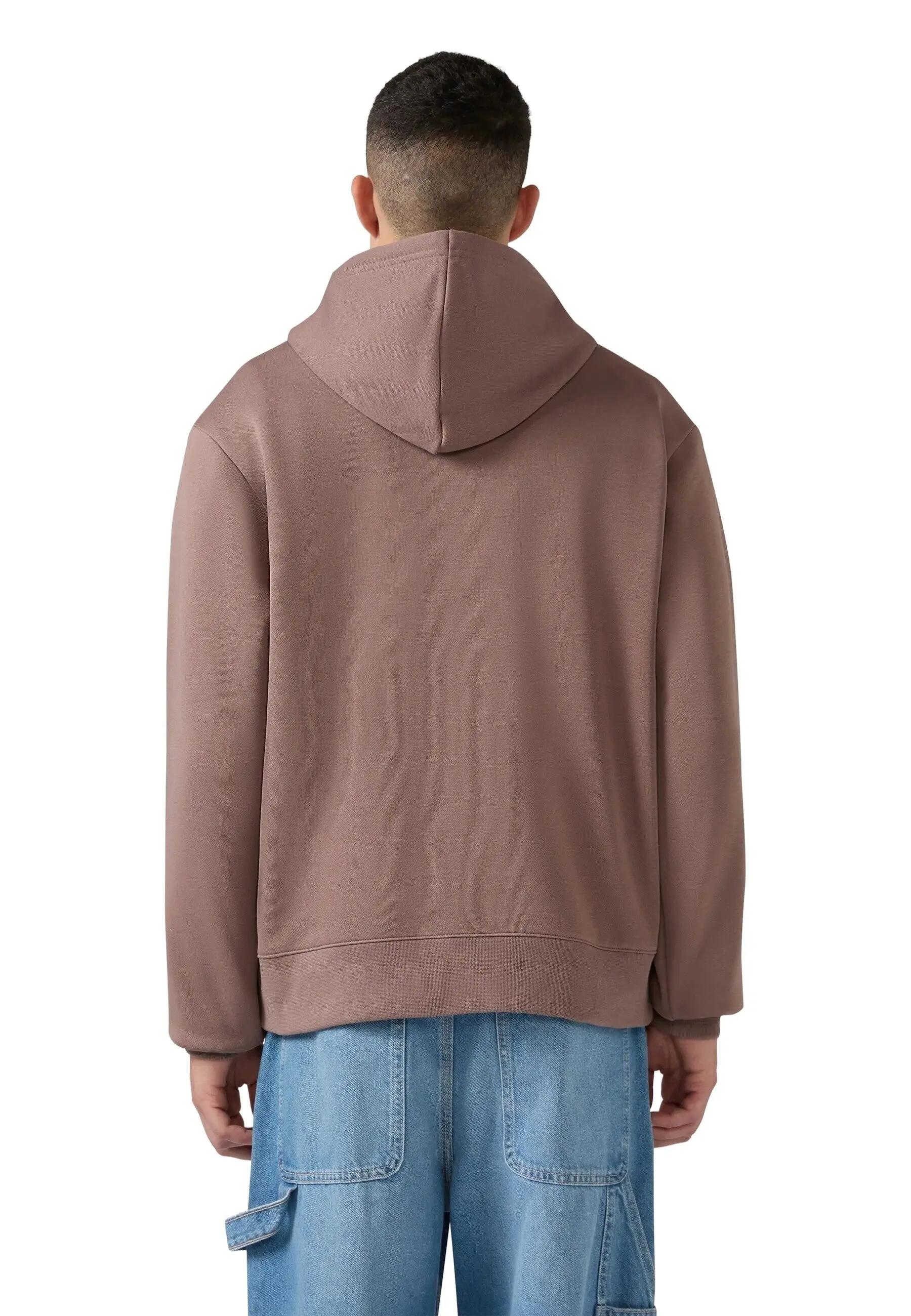 Felpa con cappuccio a logo ricamato marrone Champion - Taglia XS 2/5