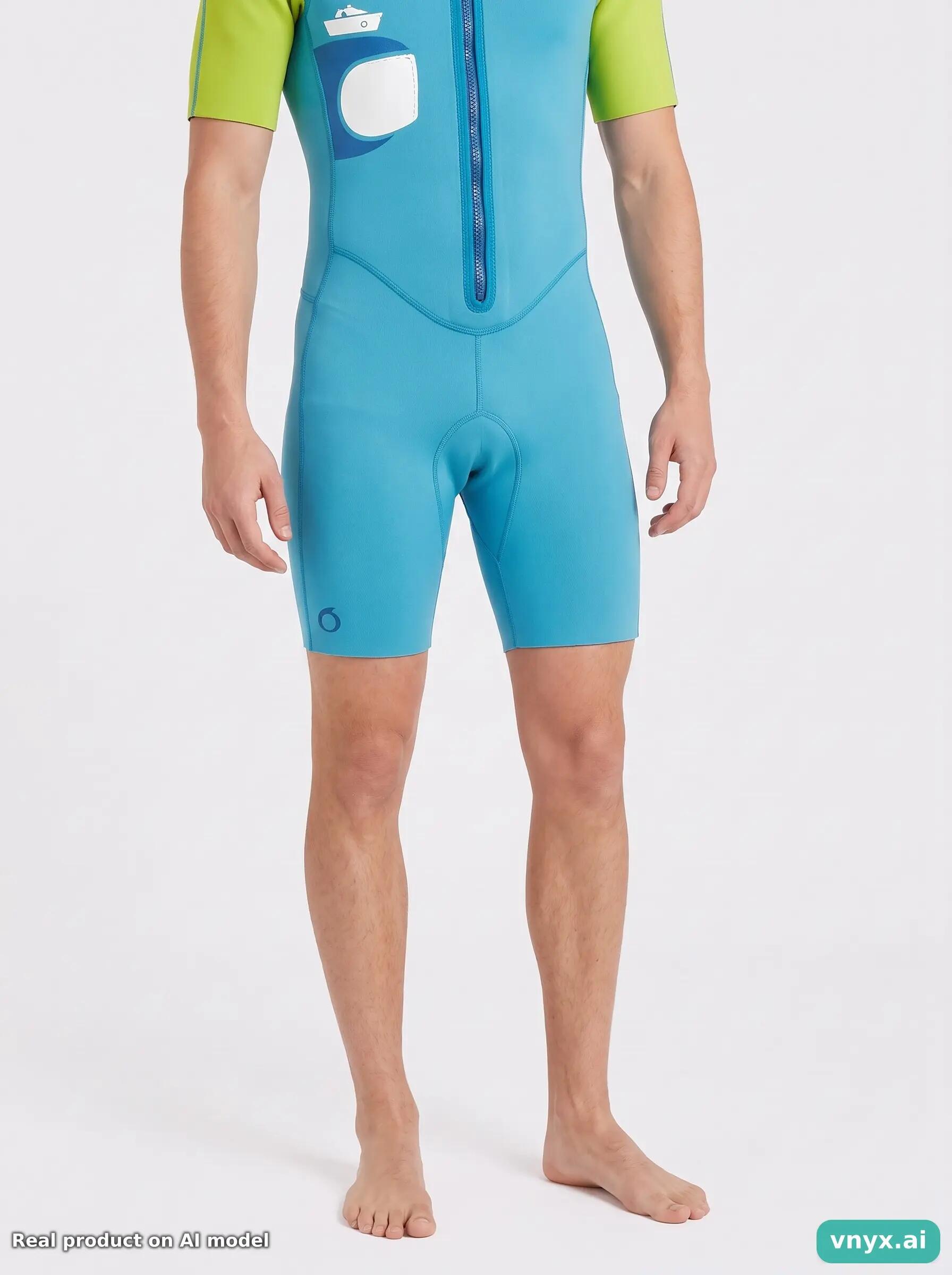 Second Life - Vintage TRIBORD Turquoise Shorts Men XS 5/5