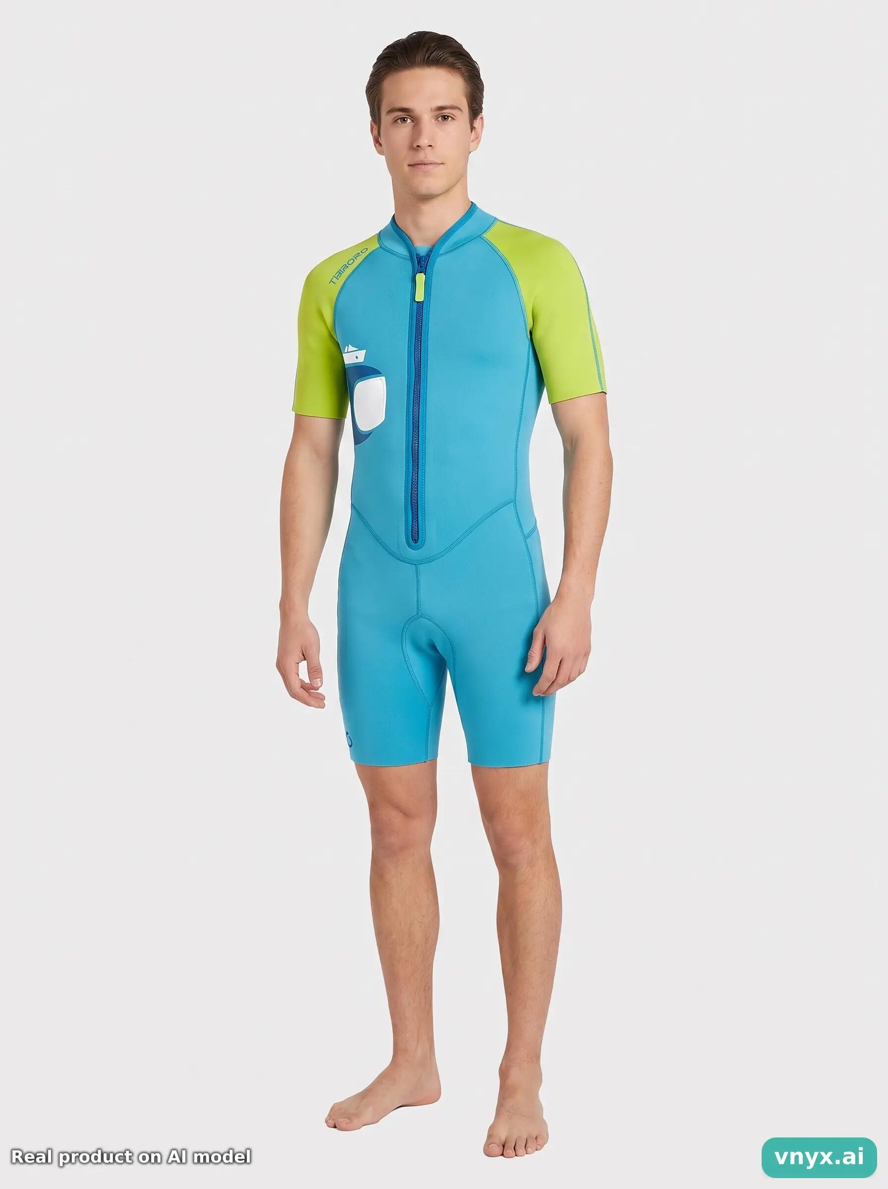 Second Life - Vintage TRIBORD Turquoise Shorts Men XS 3/5