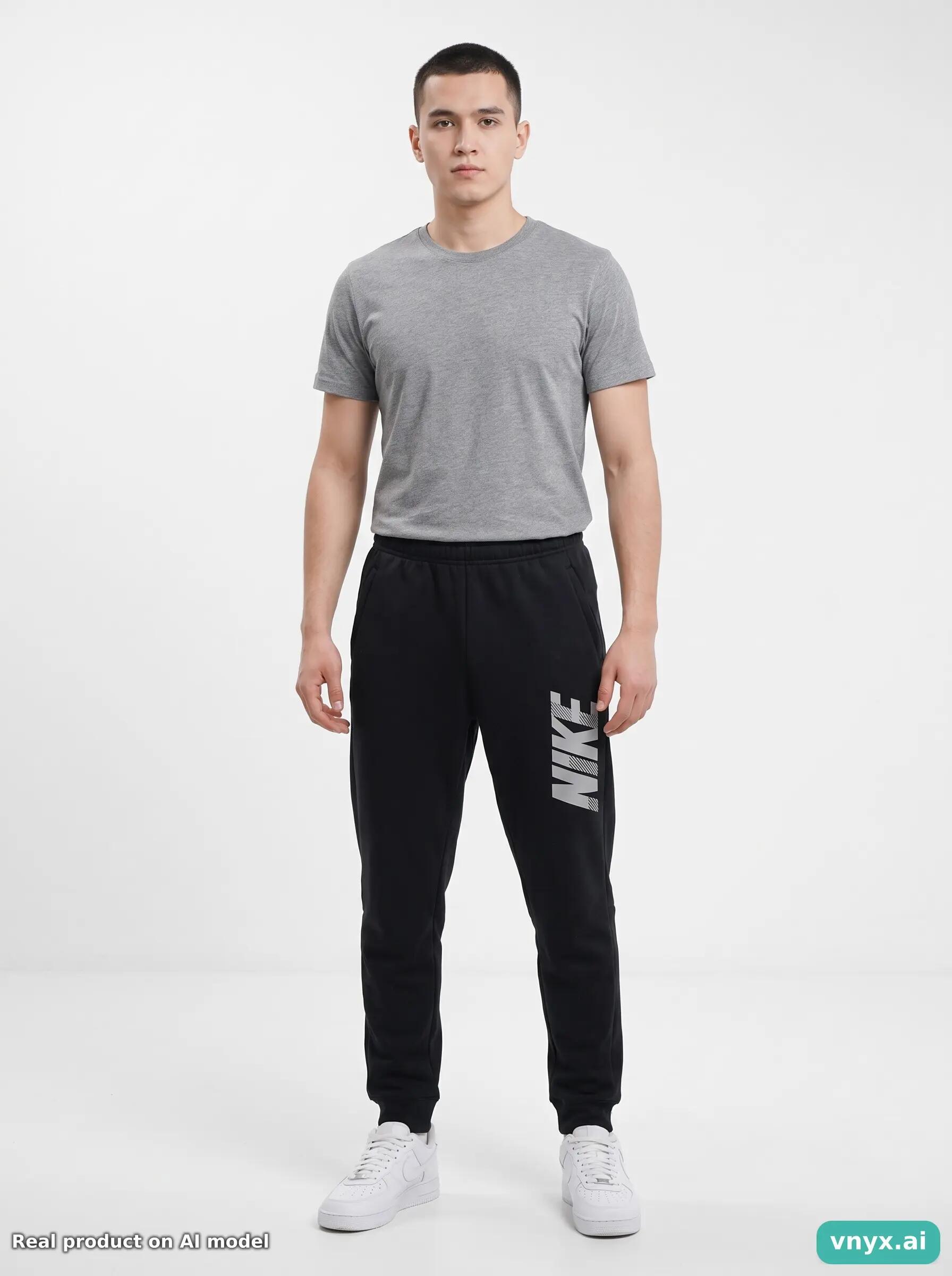 Second Life - Vintage Nike Black Joggers in men's XL 3/5