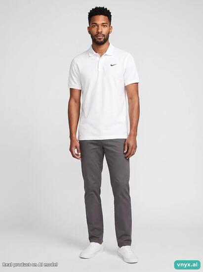 Second Life - Vintage Nike White Polo Shirt Men S