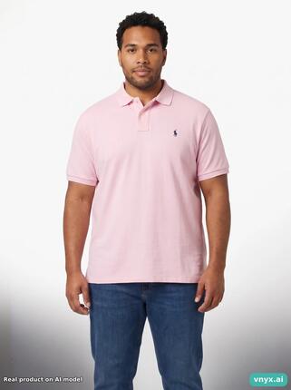Second Life - Vintage Polo By Ralph Lauren Pink Polo Shirt Men L